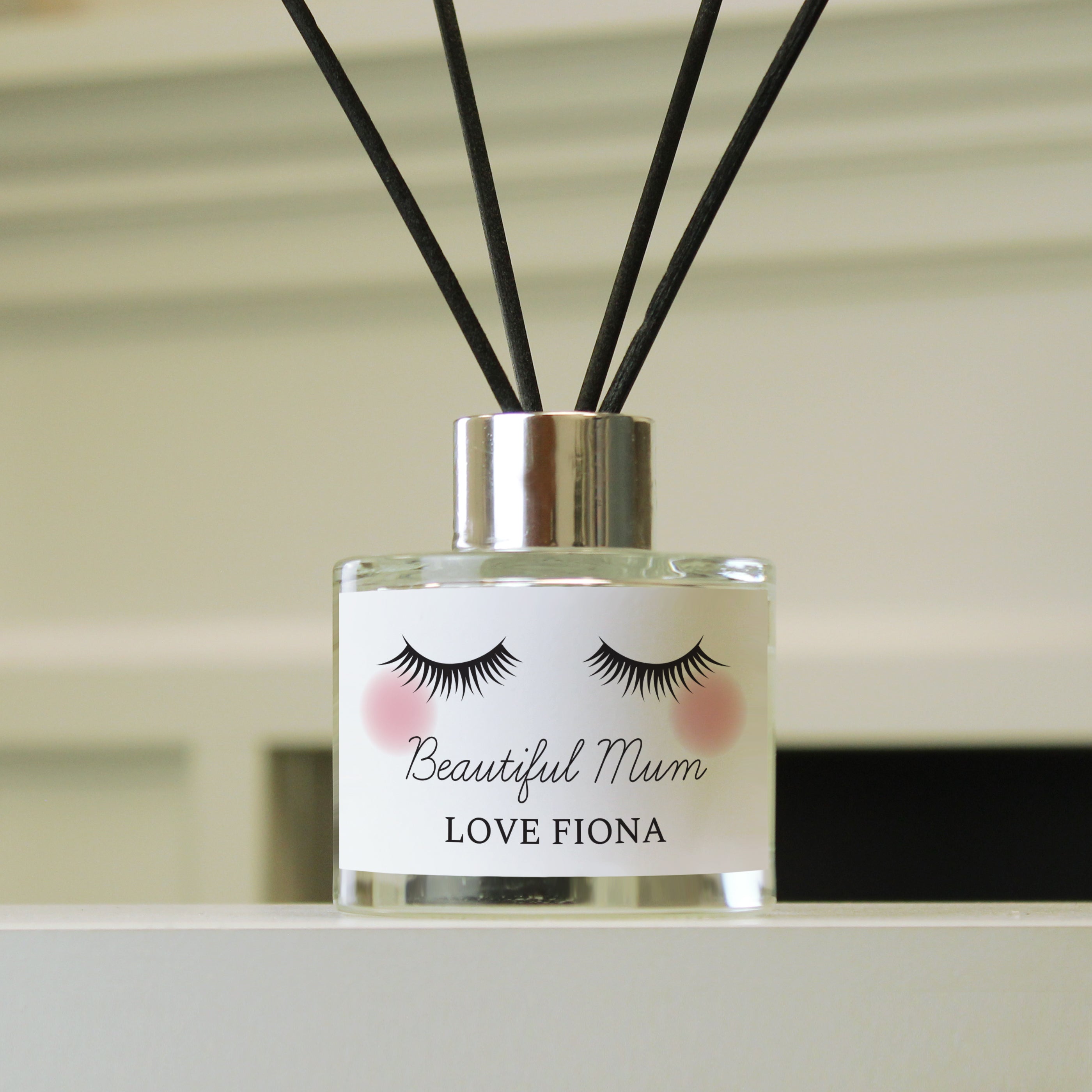 Personalised Eyelashes Reed Diffuser