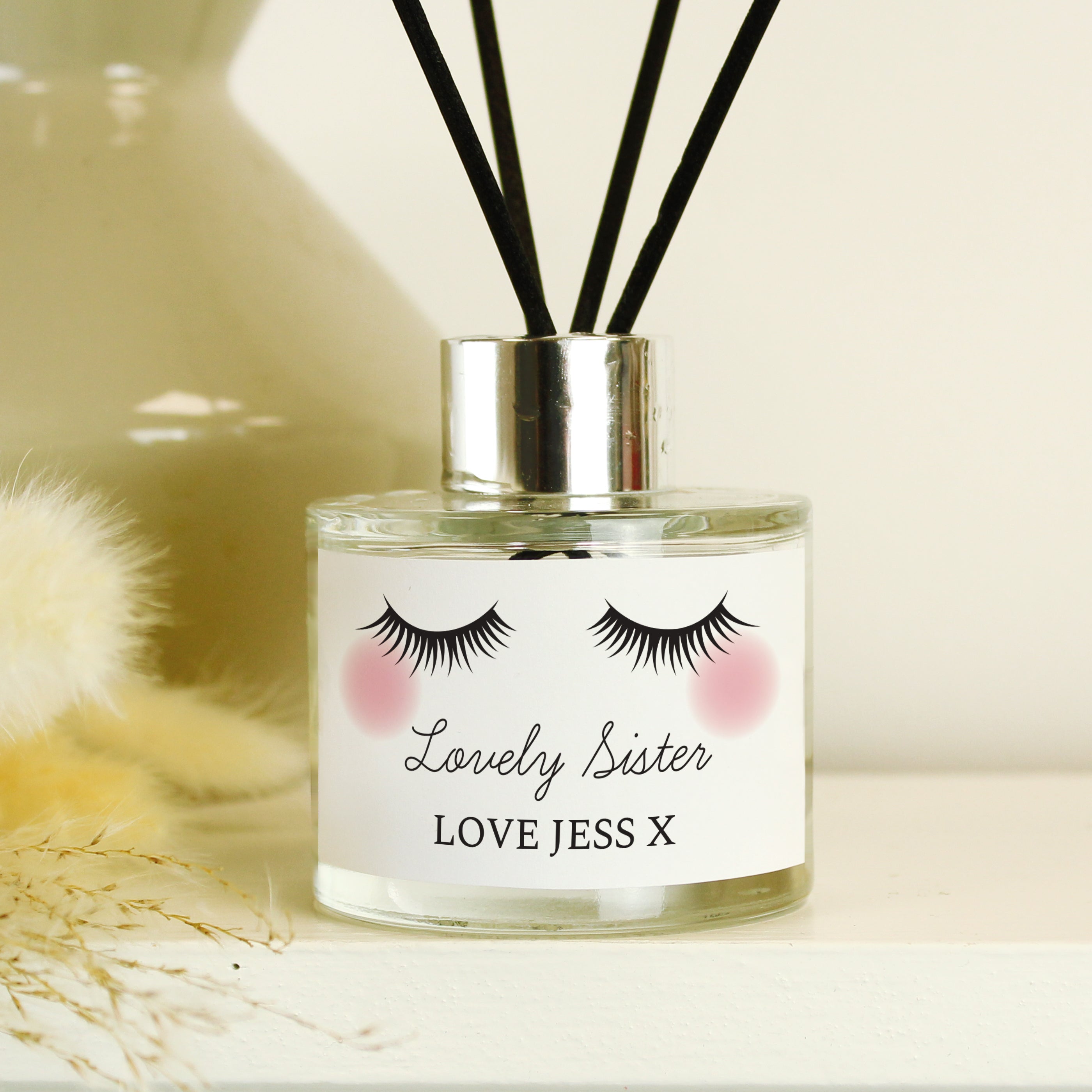 Personalised Eyelashes Reed Diffuser