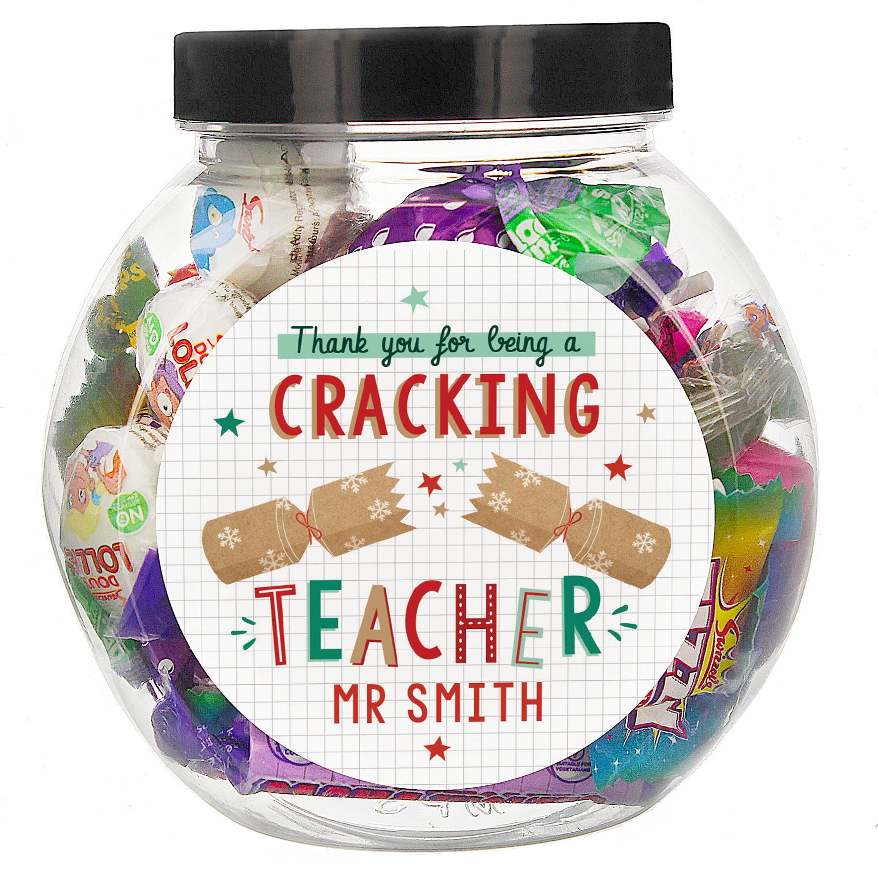 Personalised Cracking Teacher Sweet Jar