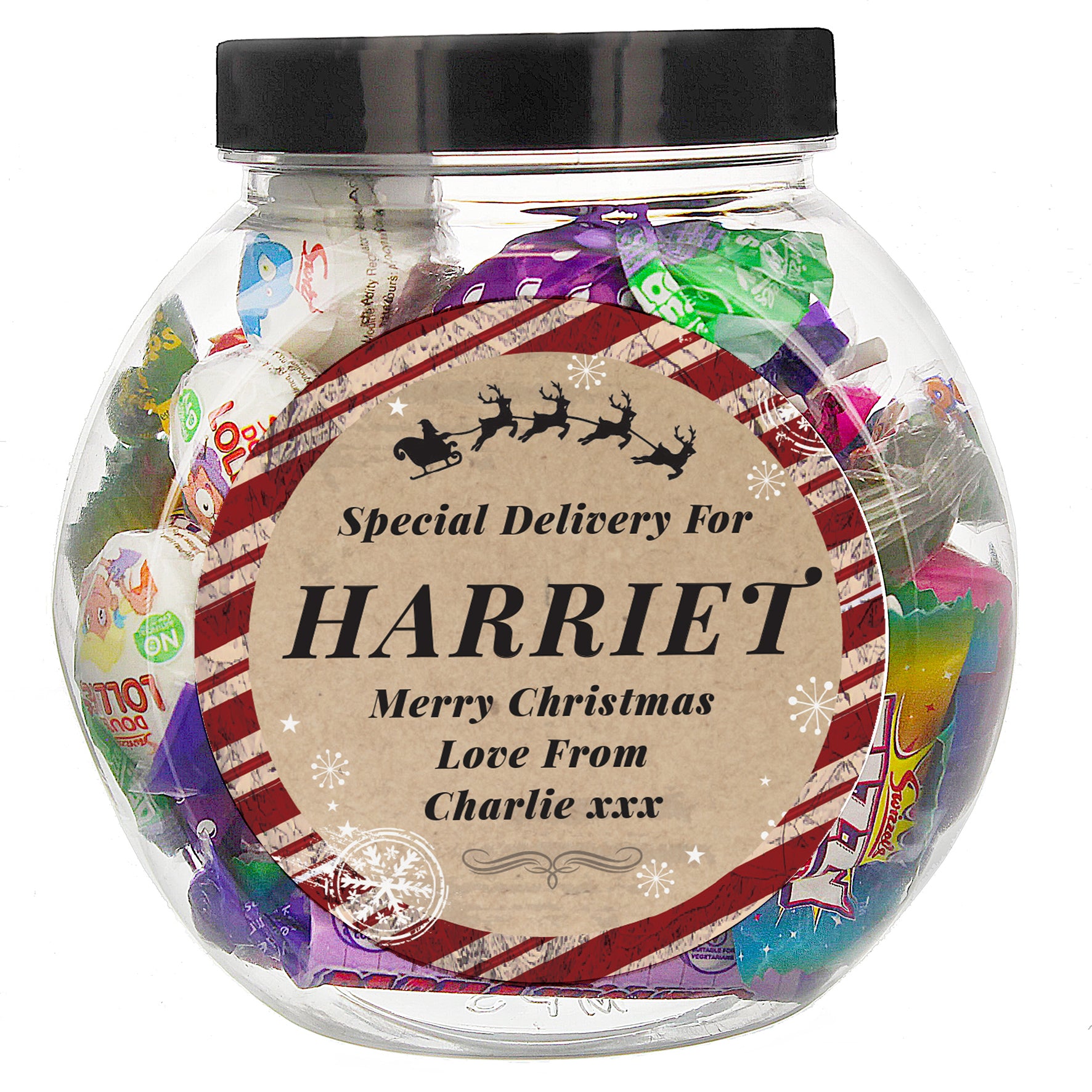 Personalised Special Delivery Sweet Jar