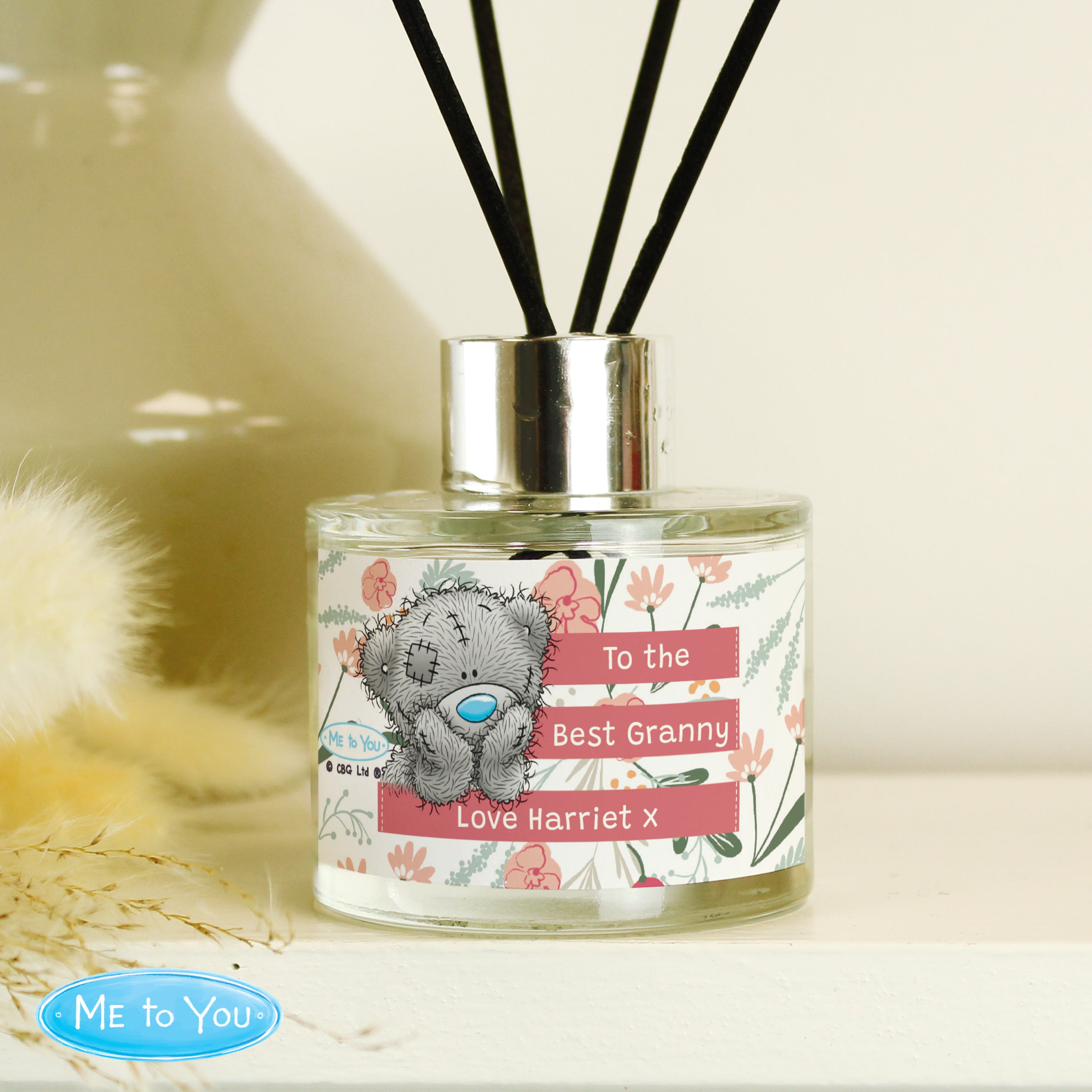 Personalised Me To You Floral Reed Diffuser