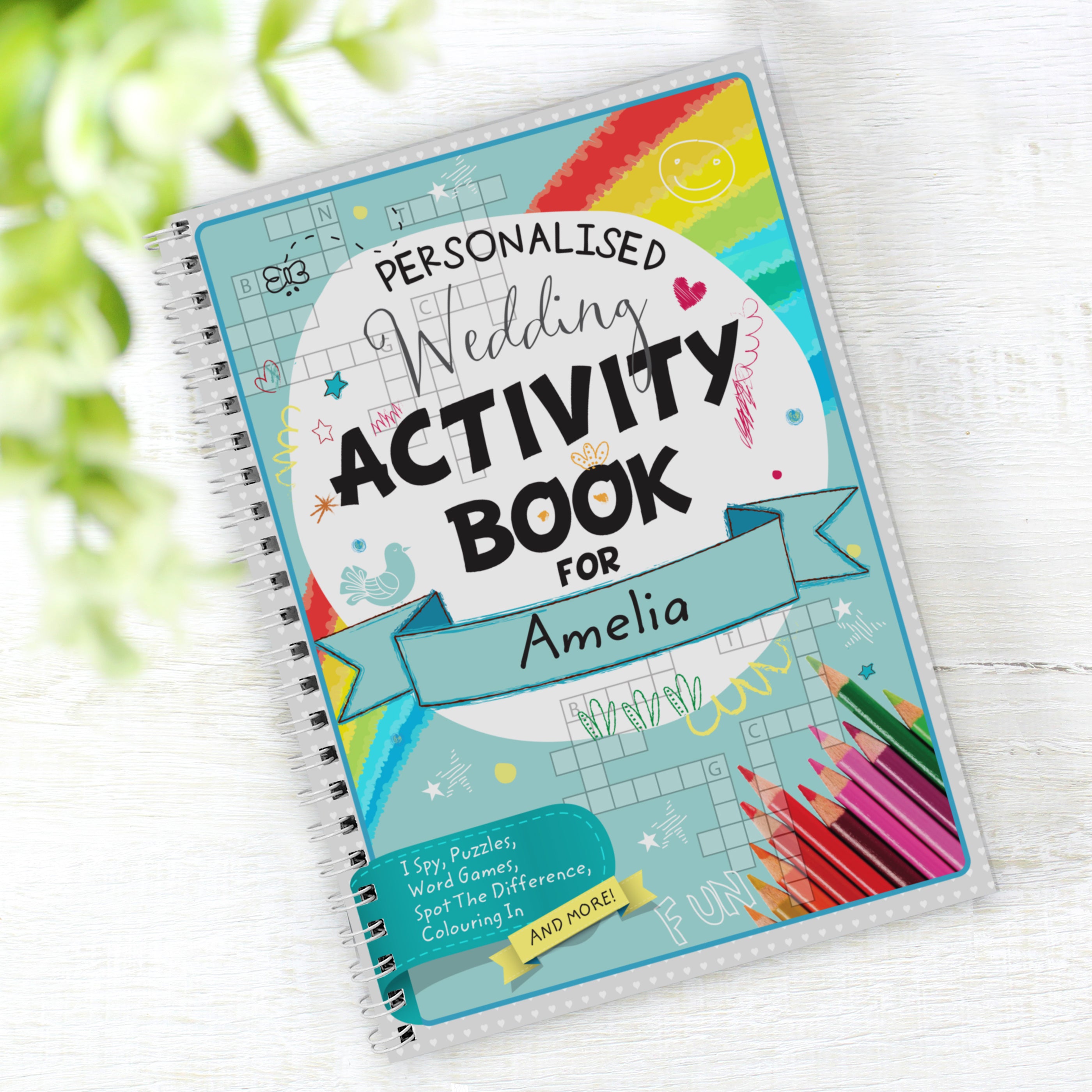 Personalised A5 Wedding Activity & Colouring Book