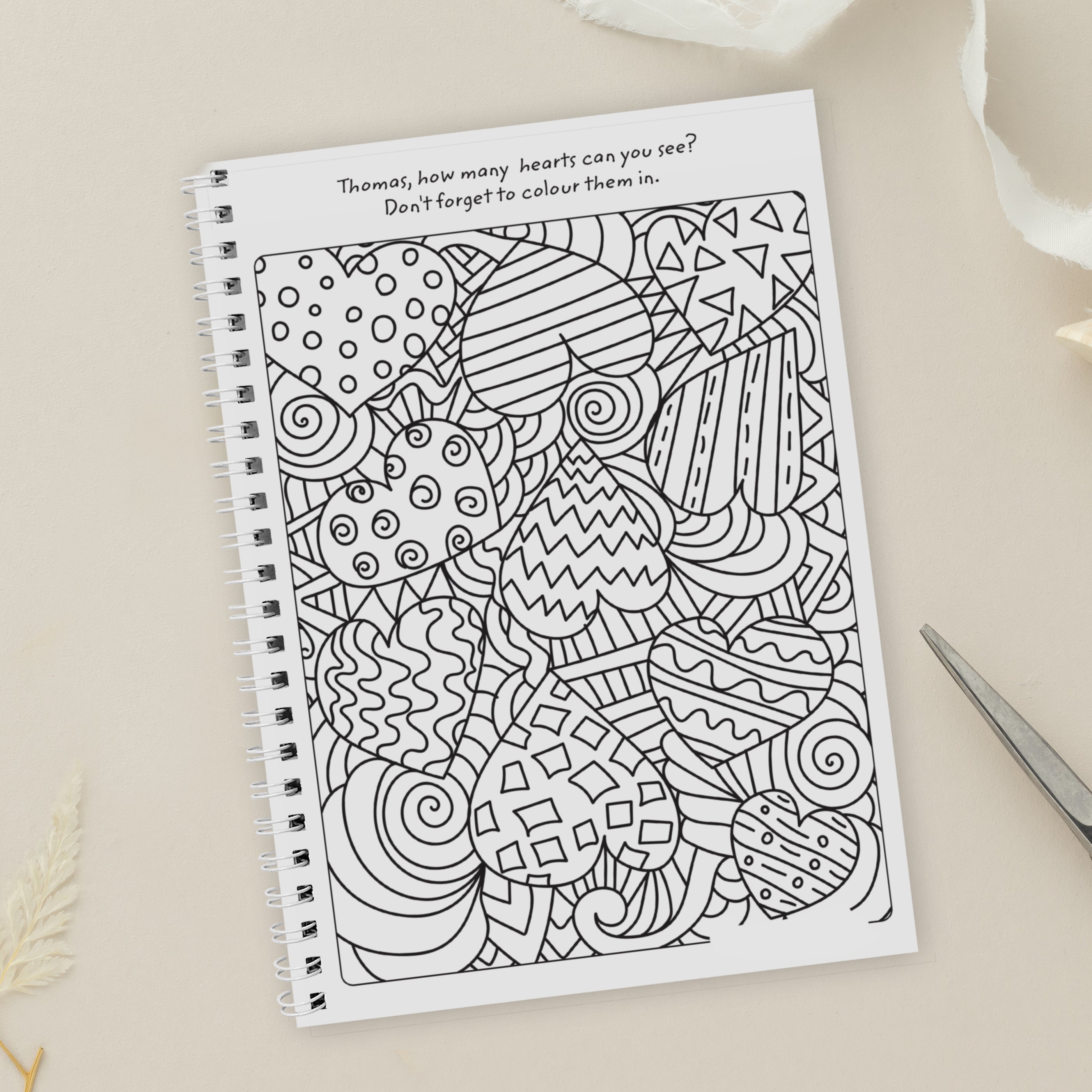 Personalised A5 Wedding Activity & Colouring Book