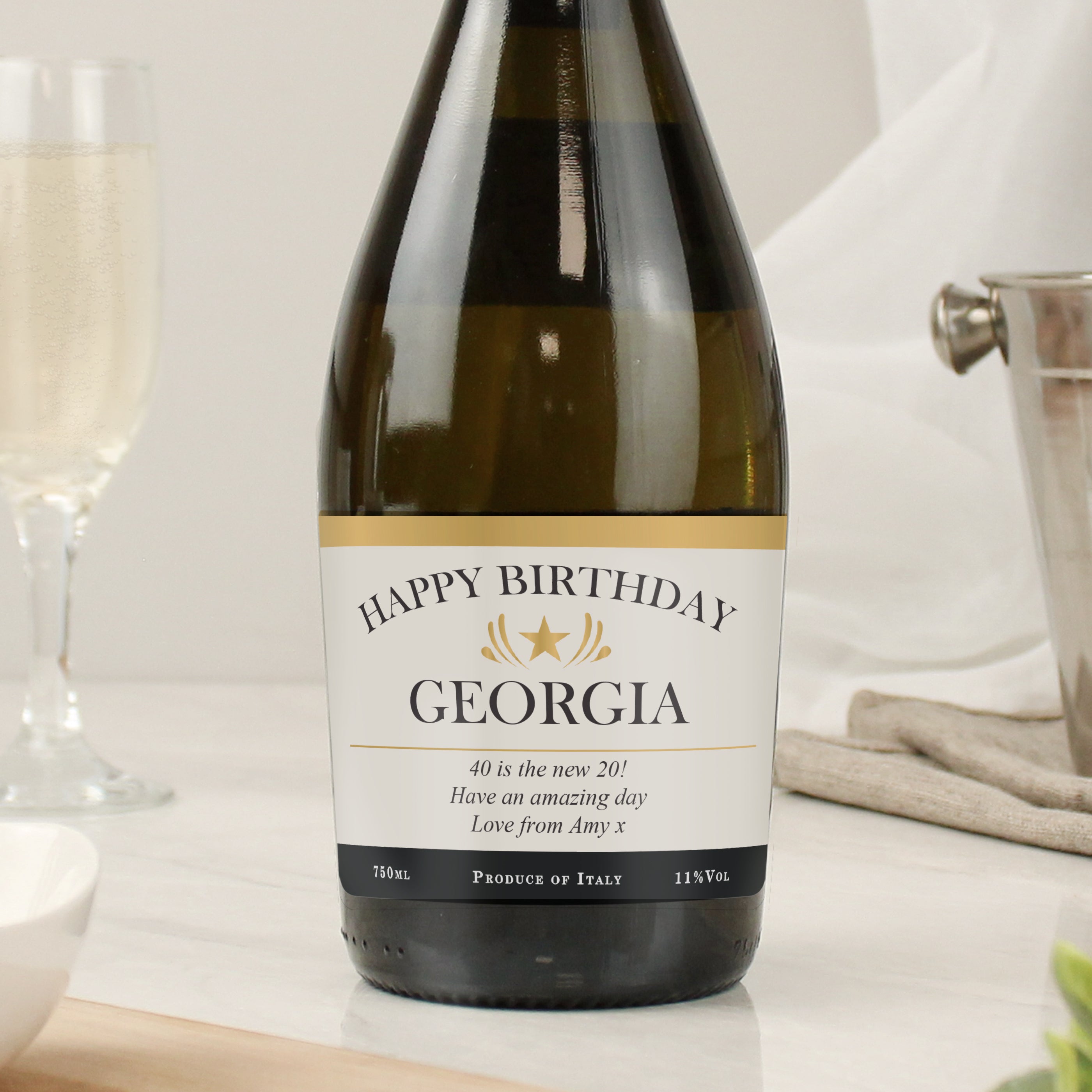 Personalised Classic Prosecco