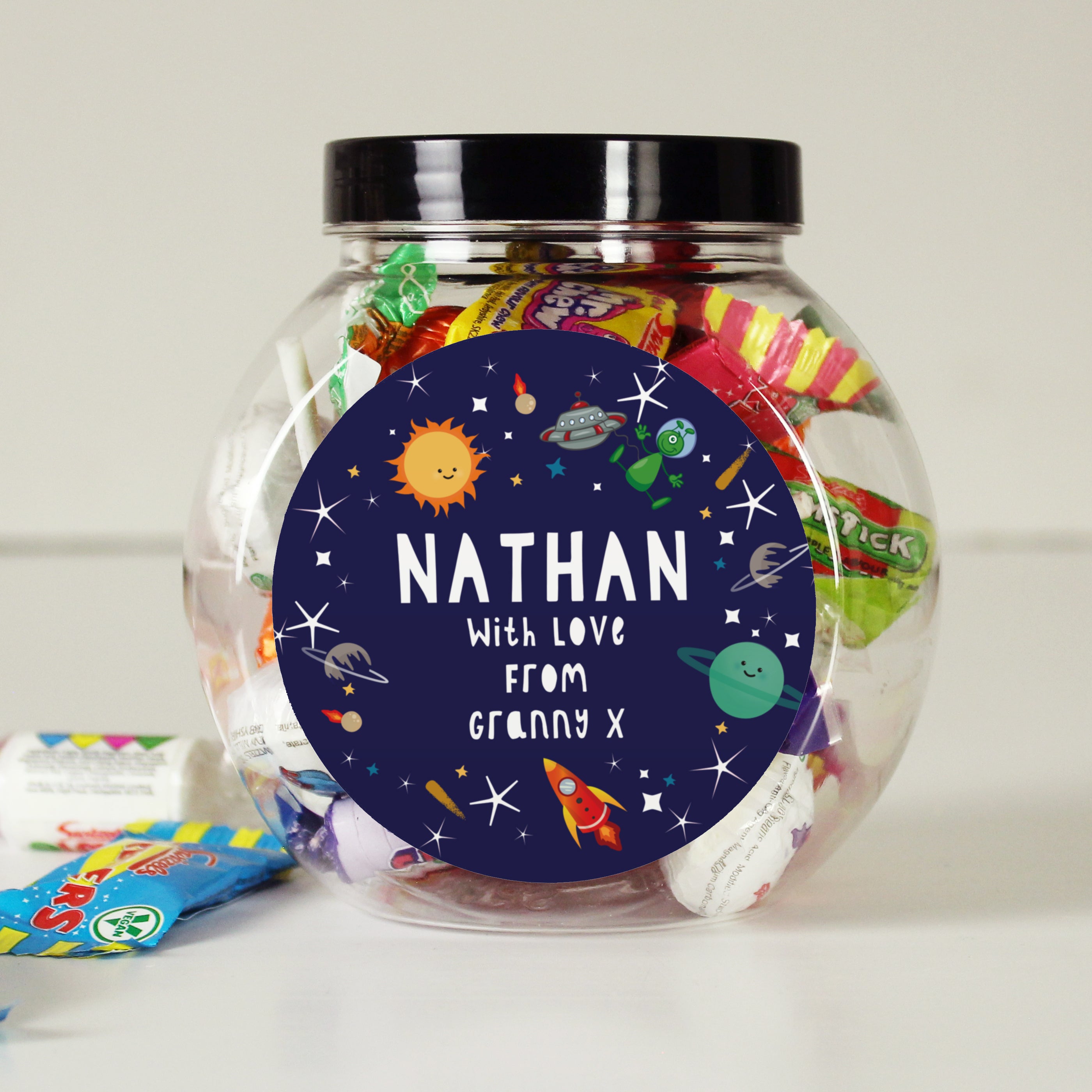 Personalised Space Sweet Jar