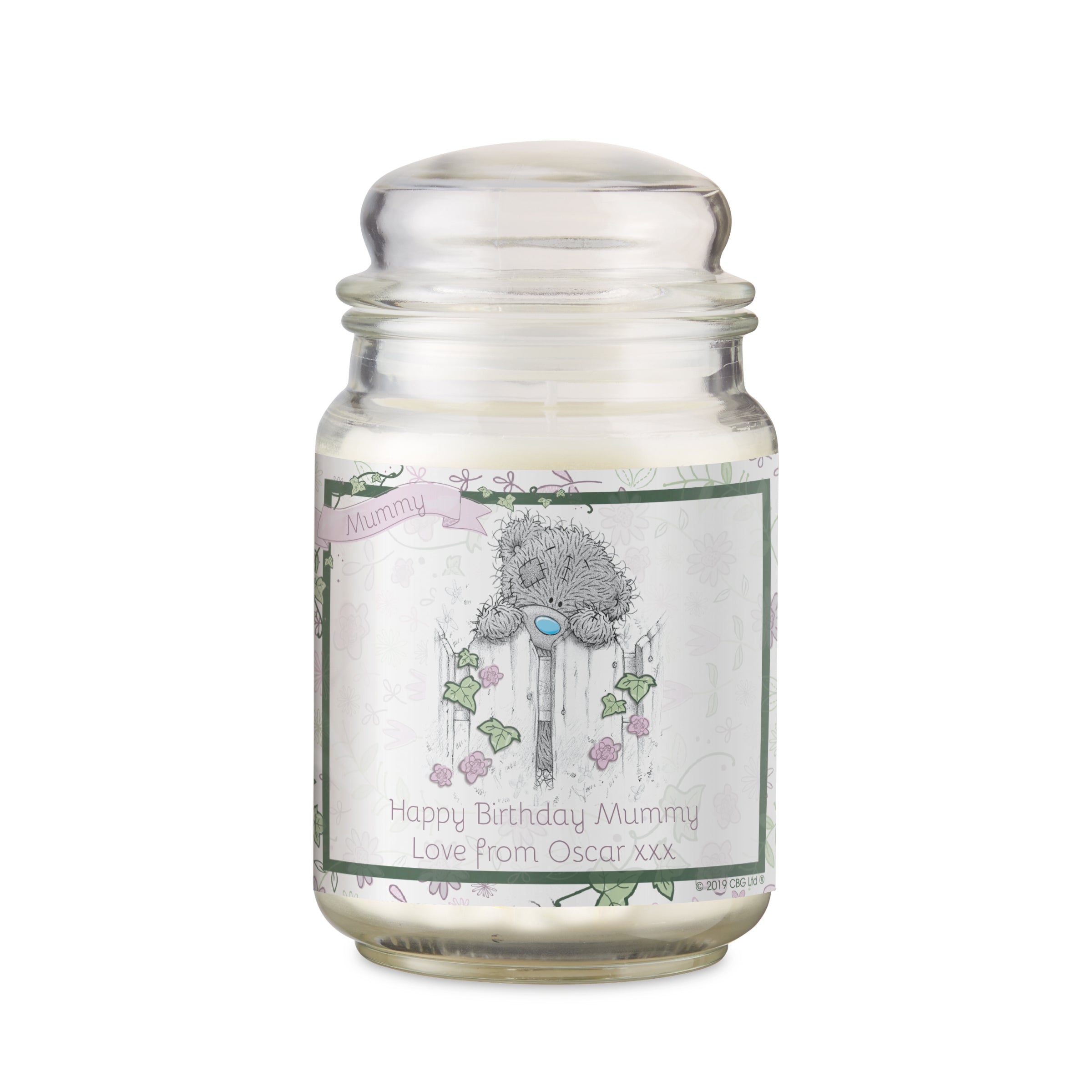 Personalised Me to You Secret Garden Large Candle Jar