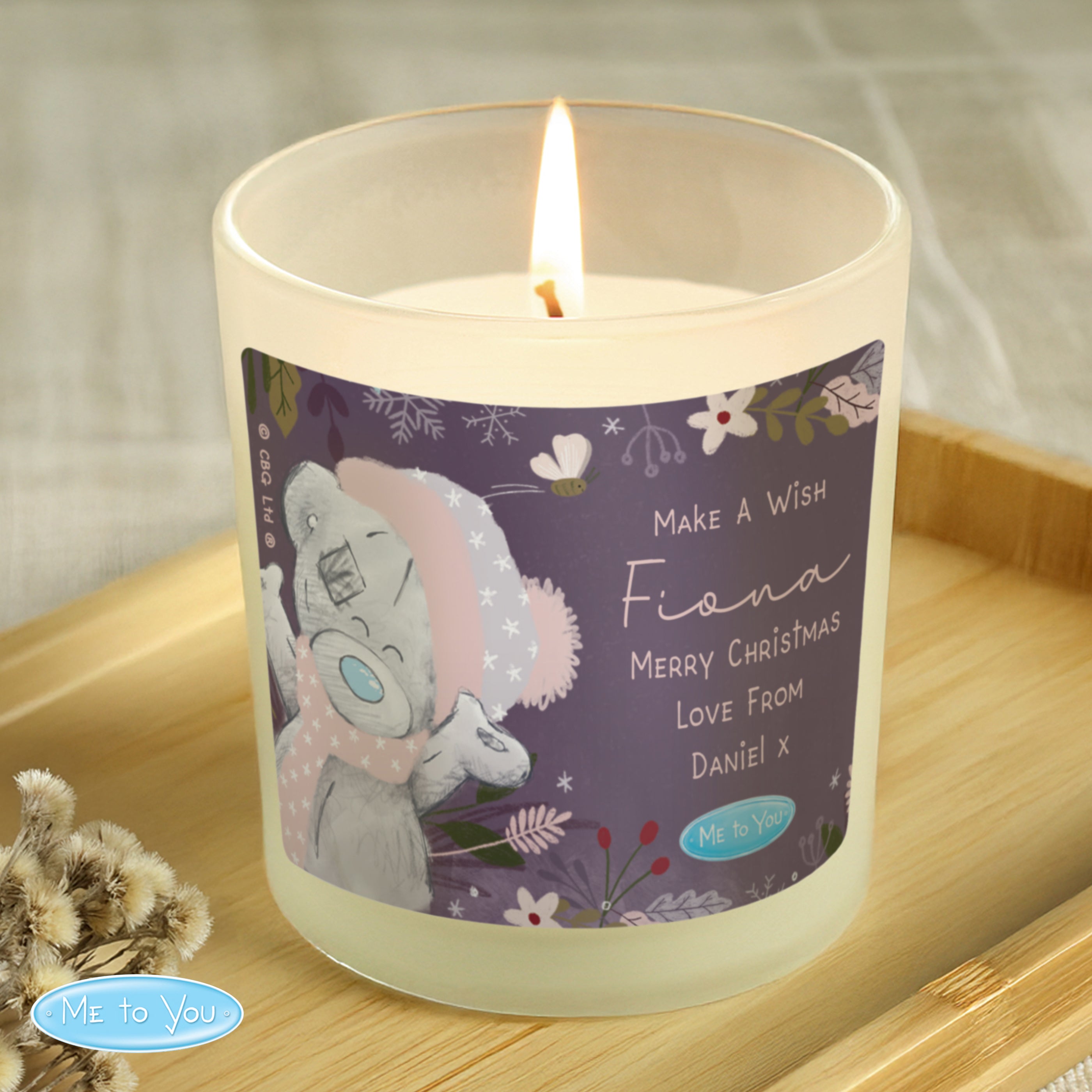 Personalised Me to You Cosy Winter Candle Jar