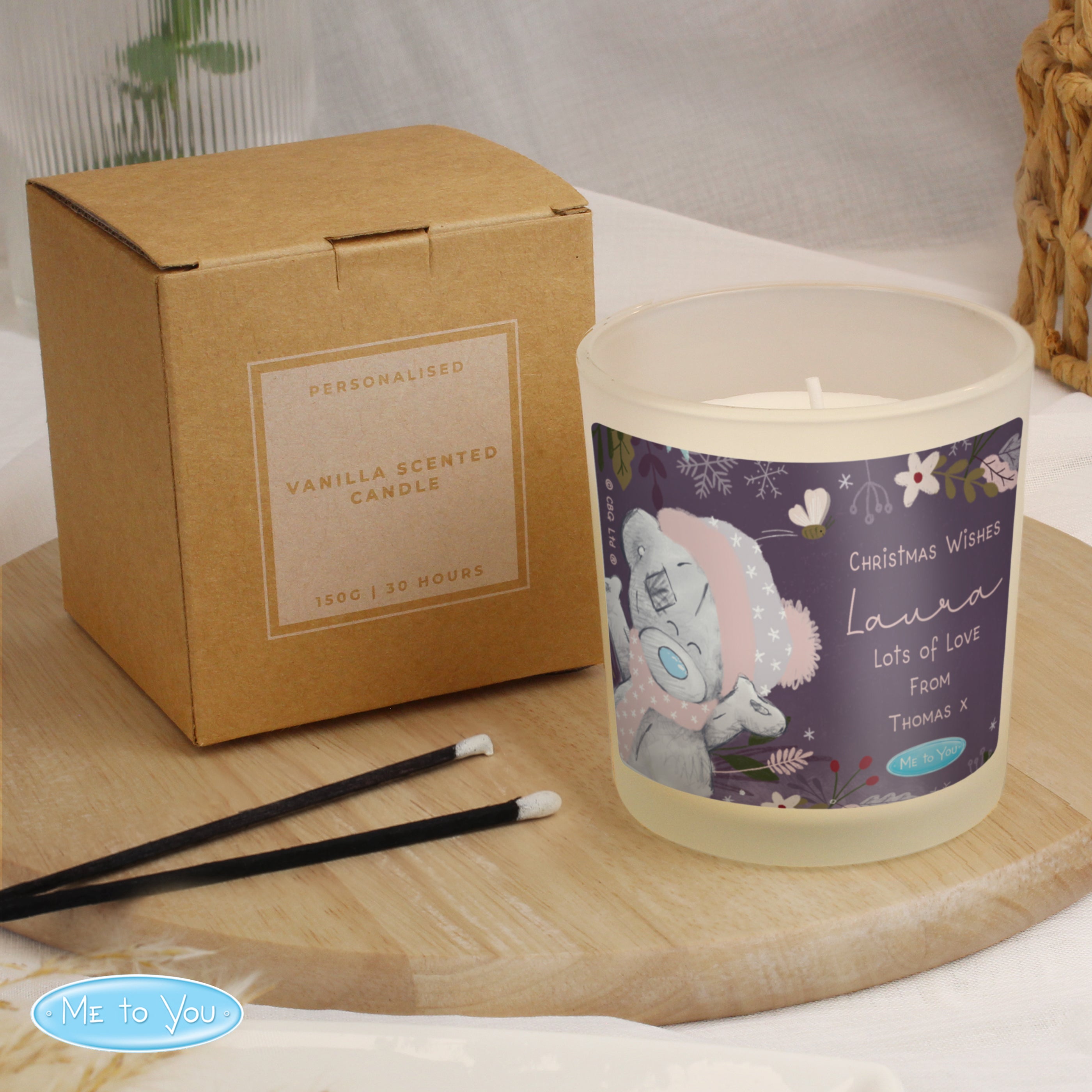 Personalised Me to You Cosy Winter Candle Jar