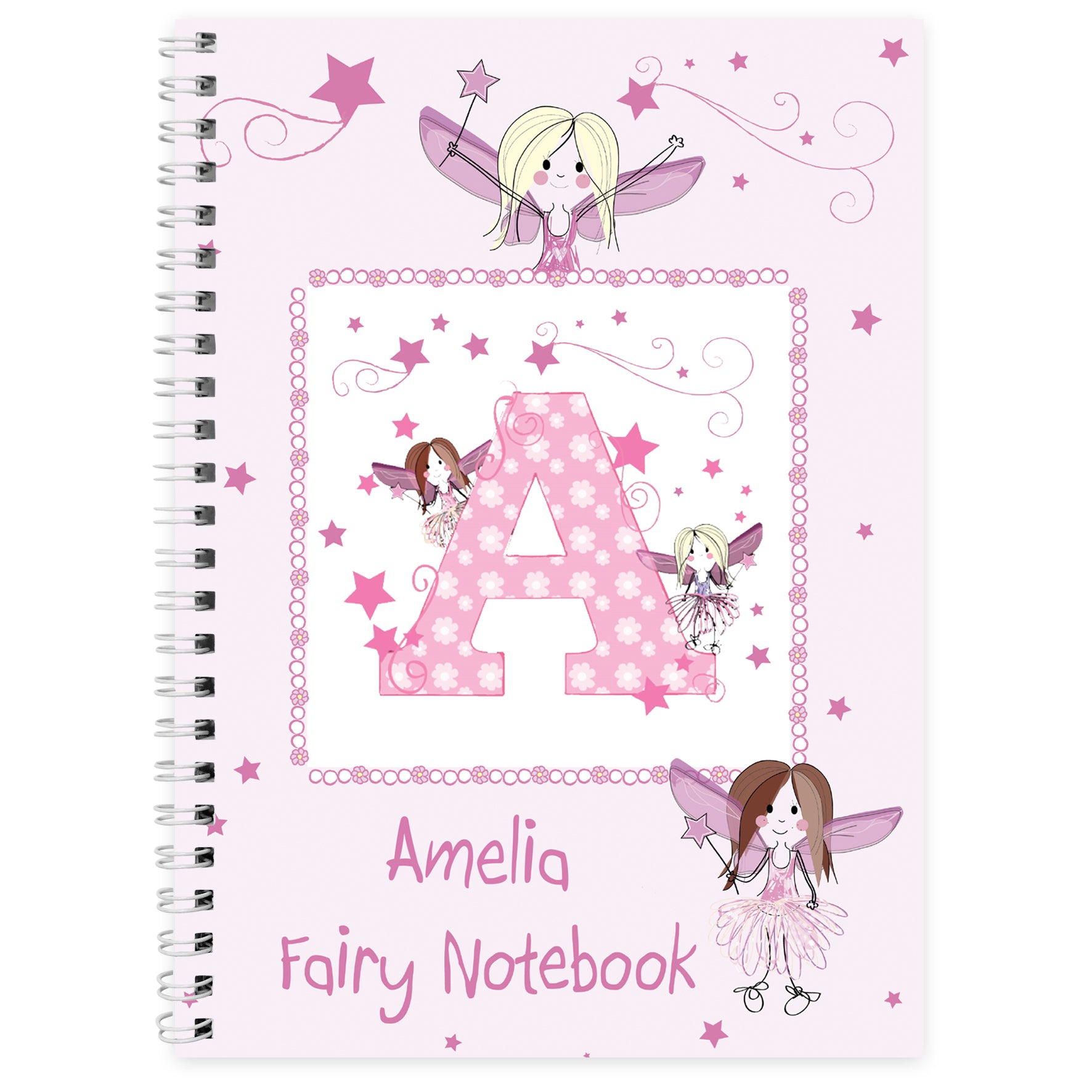 Personalised Fairy - A5 Notebook