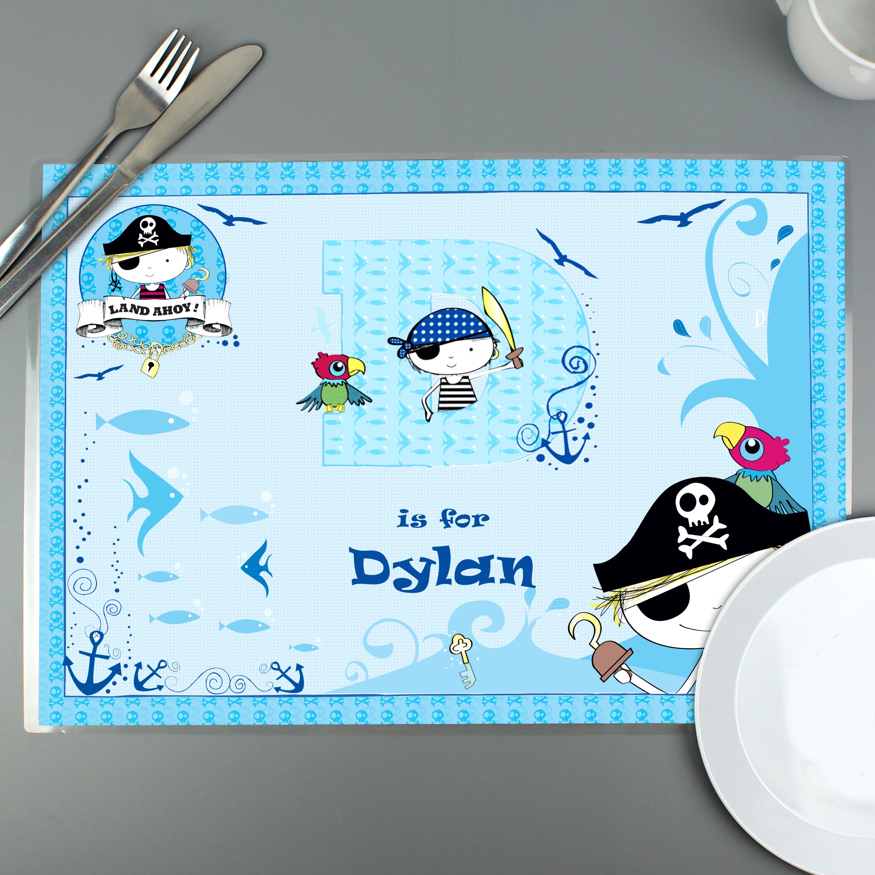 Personalised Pirate Placemat