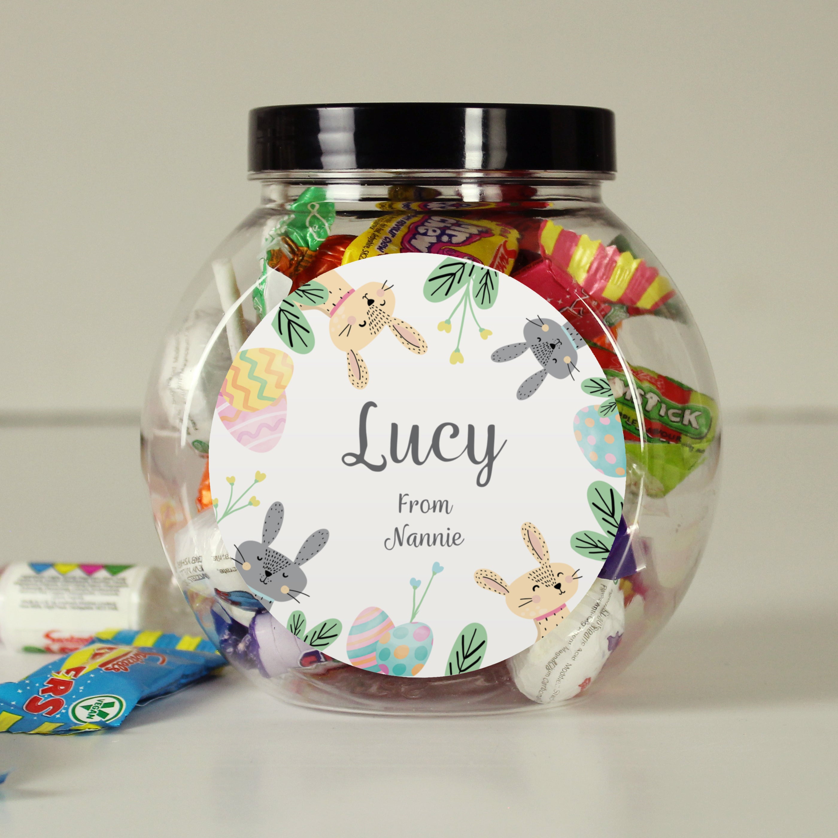 Personalised Easter Bunny Sweet Jar