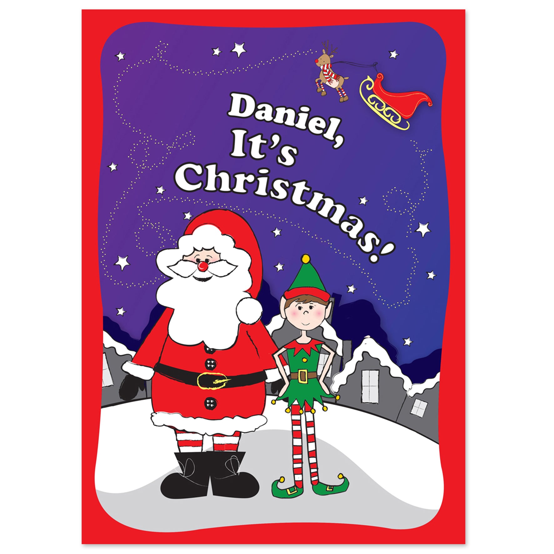 Personalised Its Christmas Elf Story Book