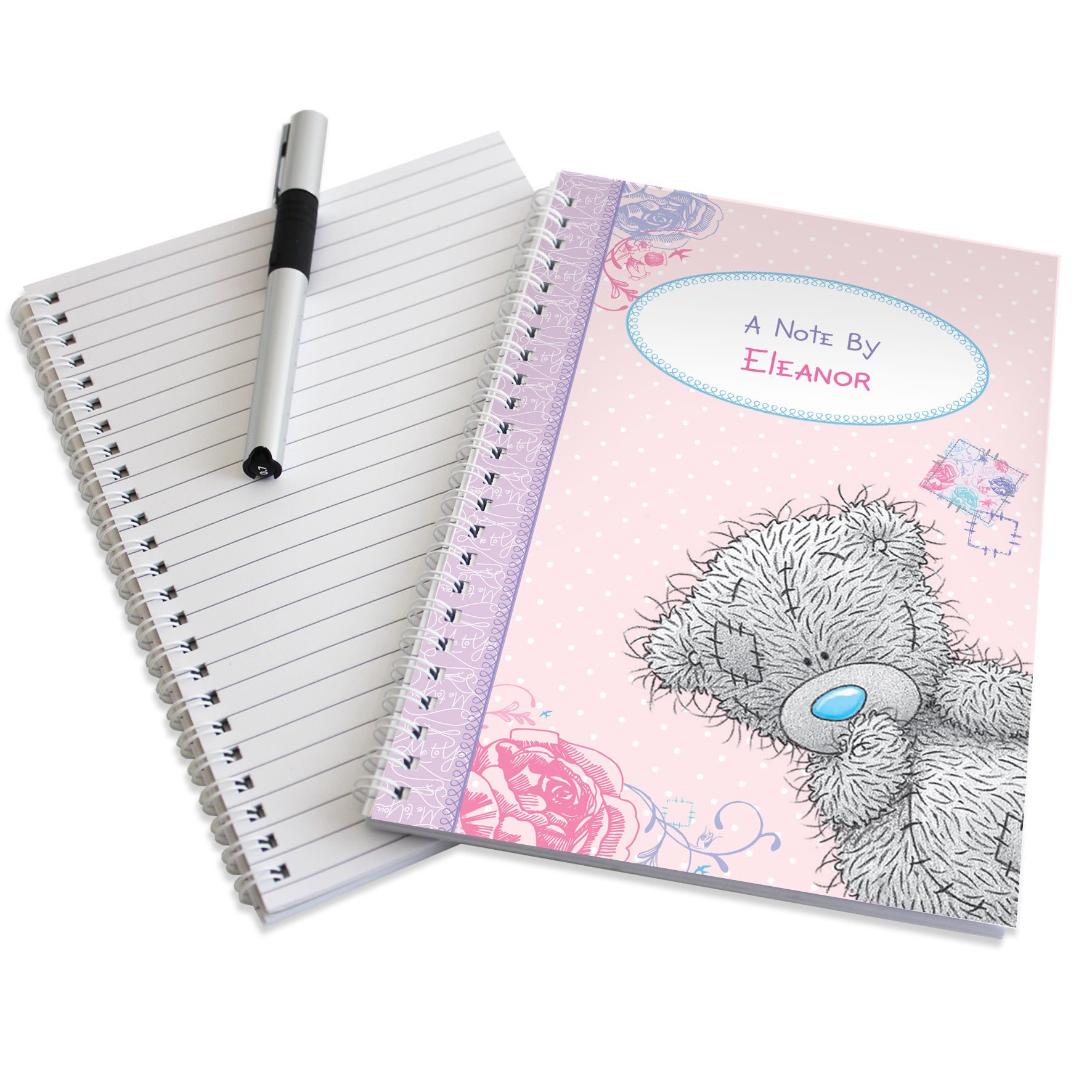 Personalised Me To You Girls A5 Notebook