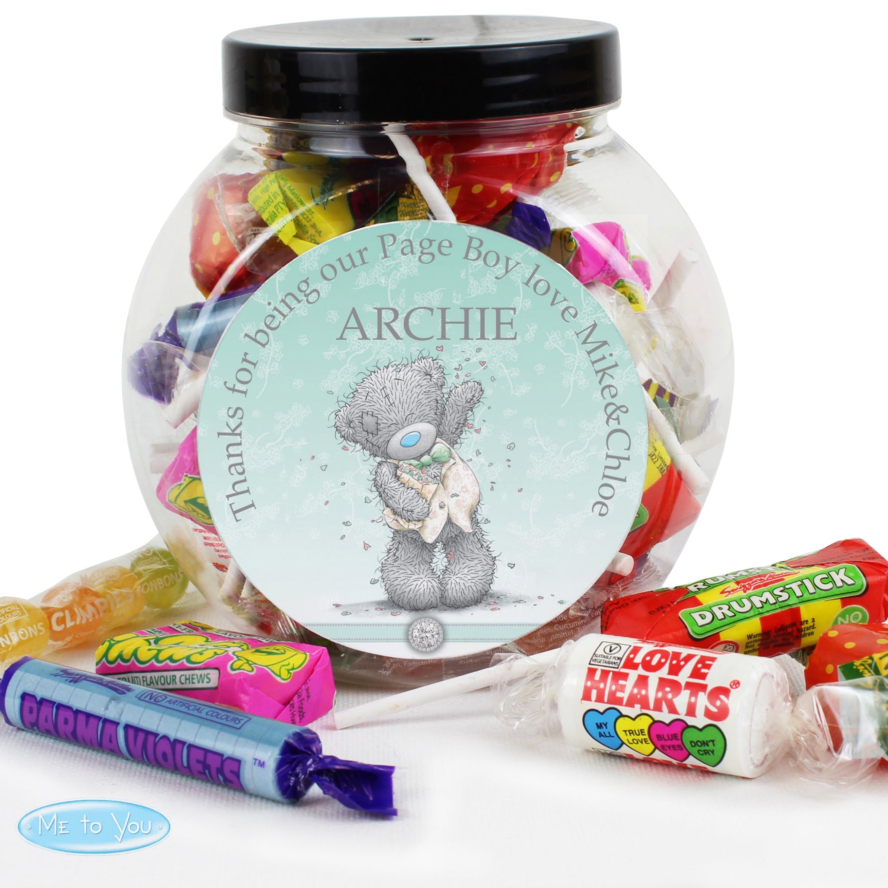 Personalised Me To You Pageboy Wedding Sweets