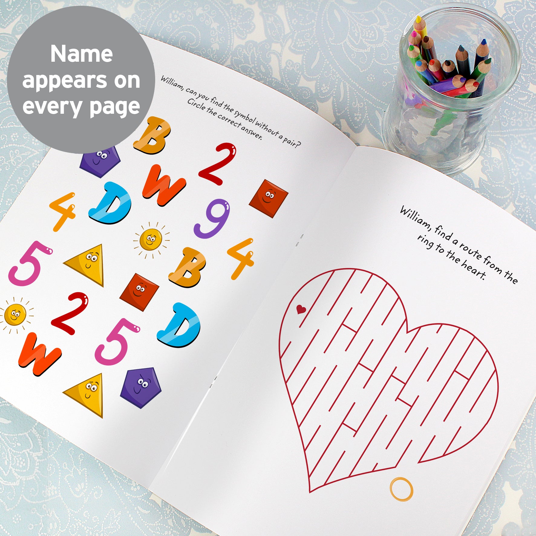 Personalised Wedding Activity Book with Stickers