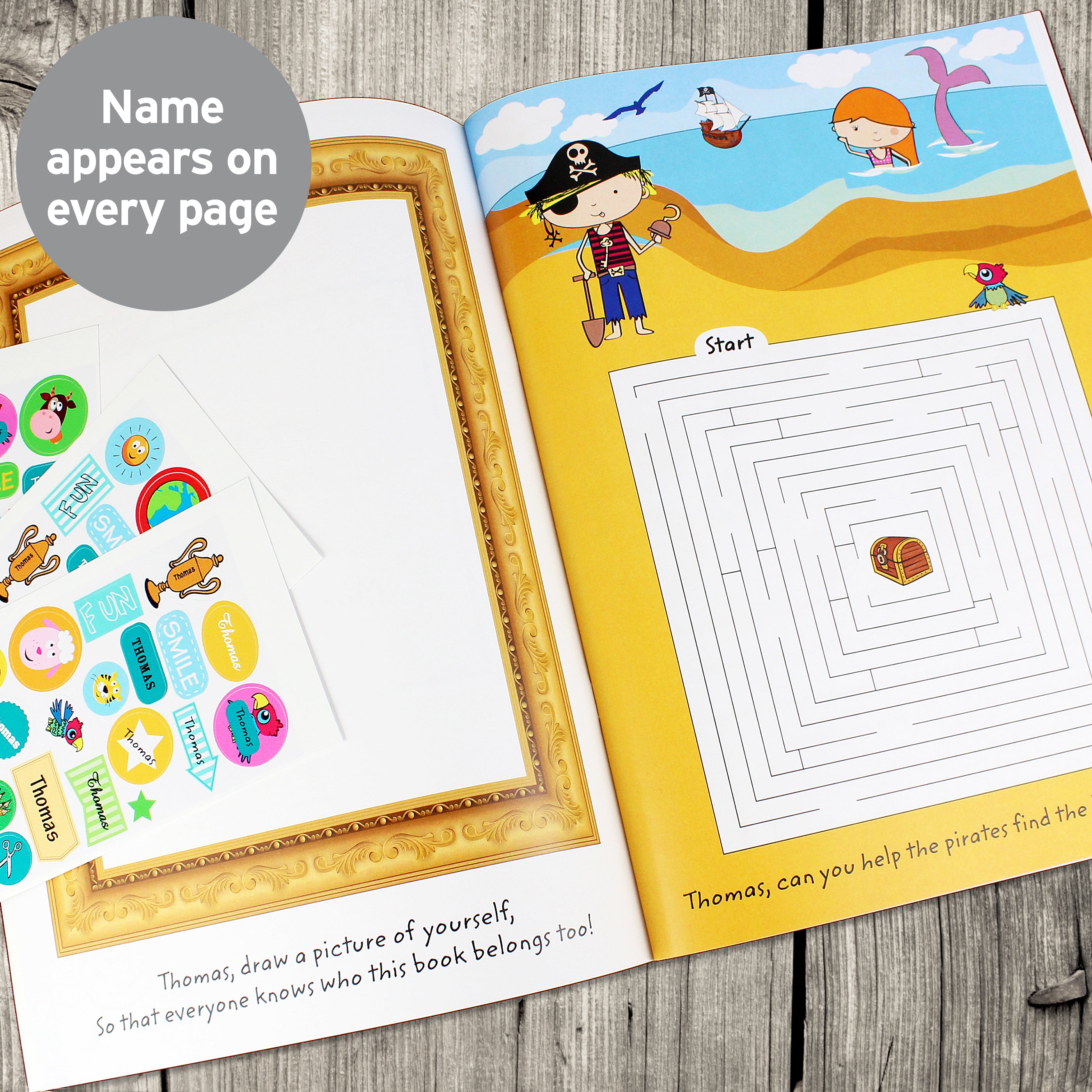 Personalised Activity Book with Stickers