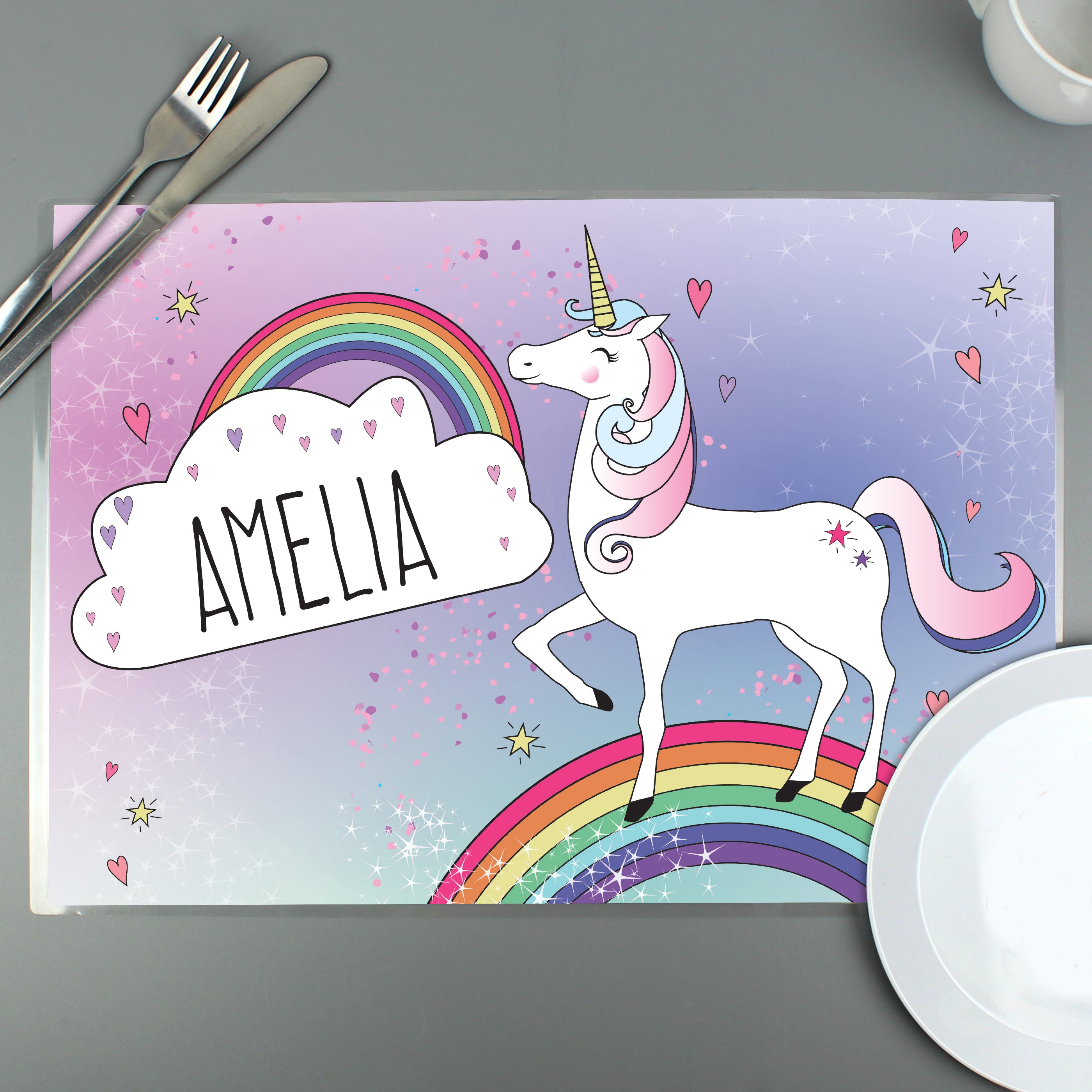 Personalised Unicorn Placemat