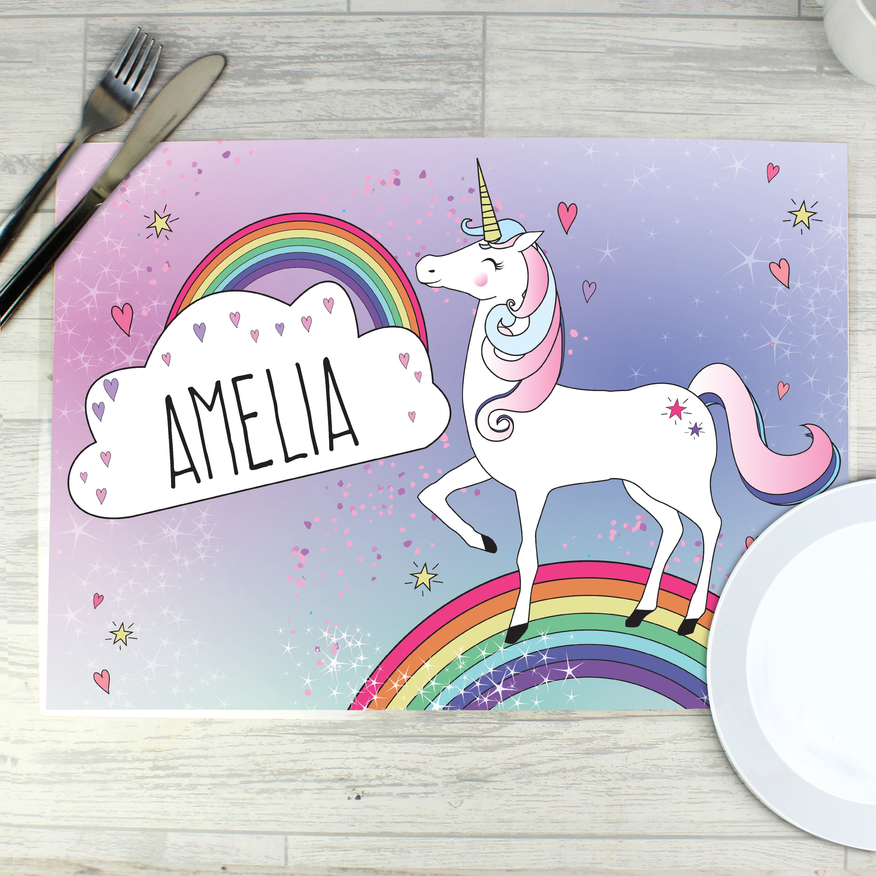 Personalised Unicorn Placemat