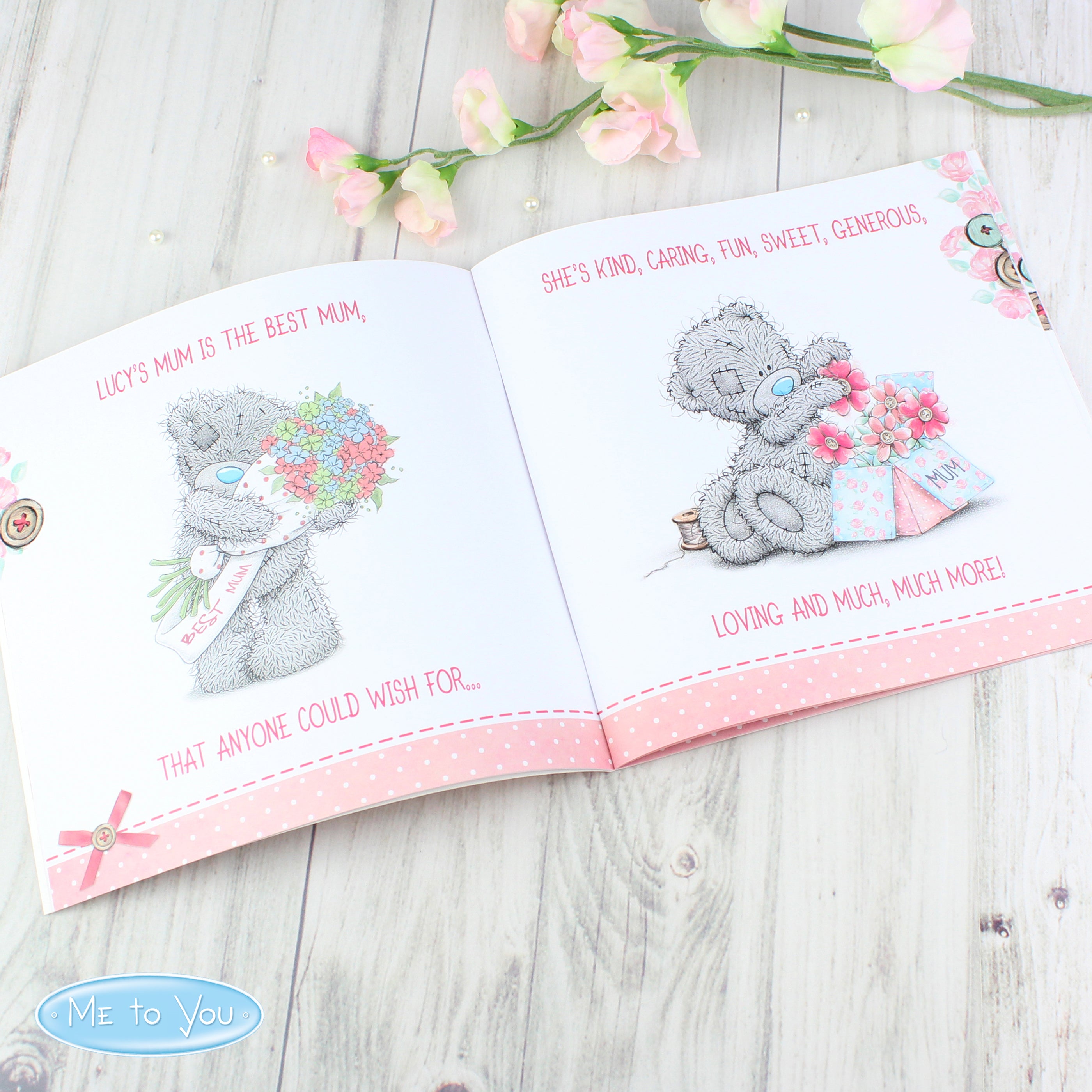 Personalised Me to You Mum Nan Grandma Poem Book