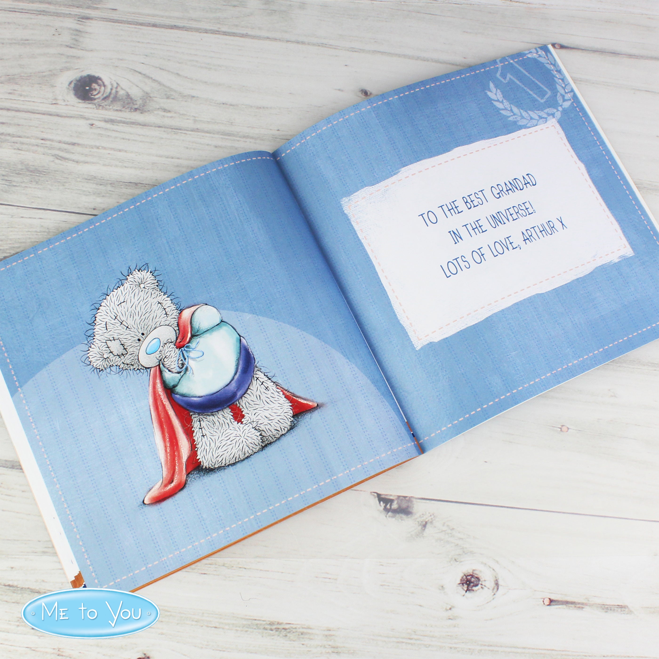 Personalised Me to You For Him Super Hero Poem Book