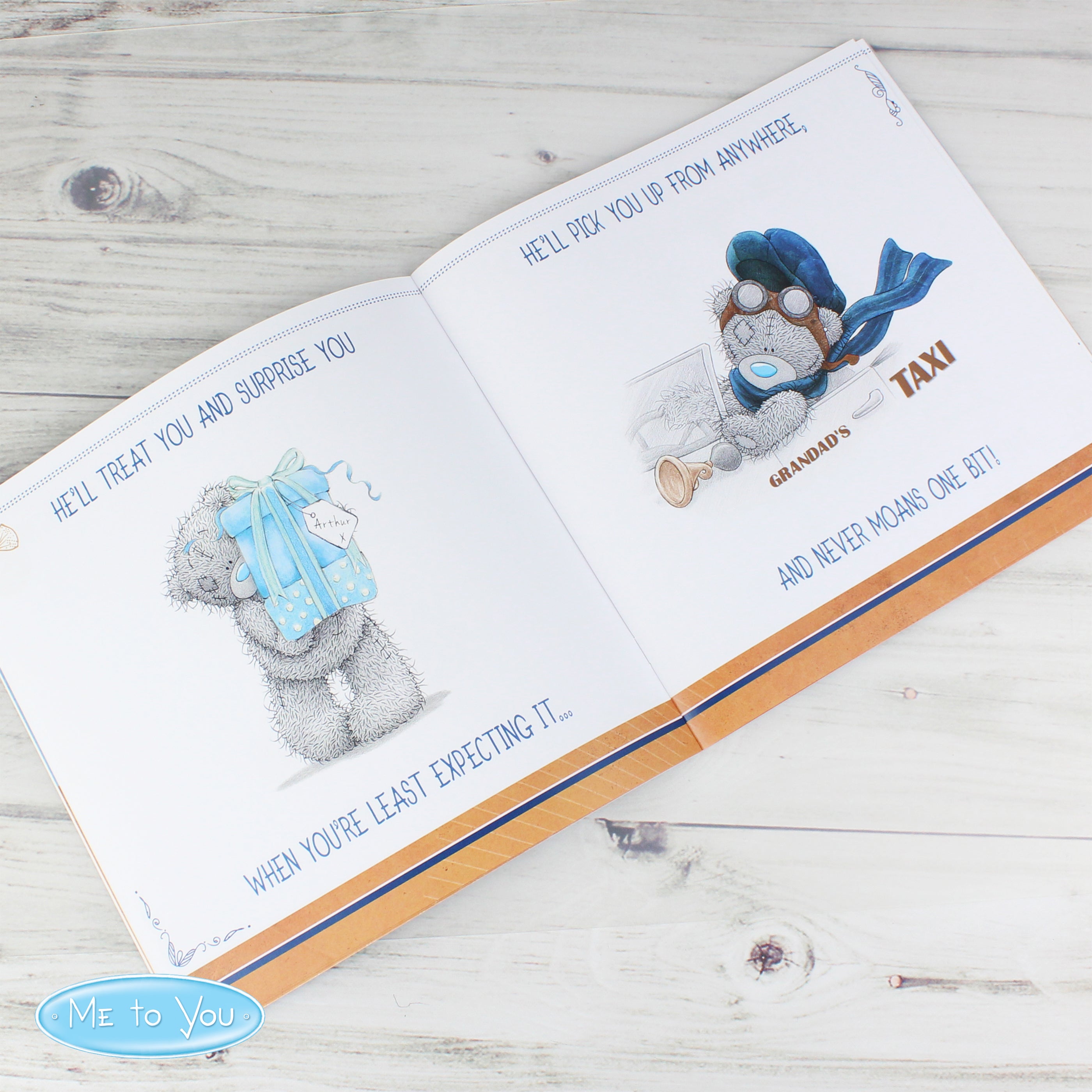 Personalised Me to You For Him Super Hero Poem Book