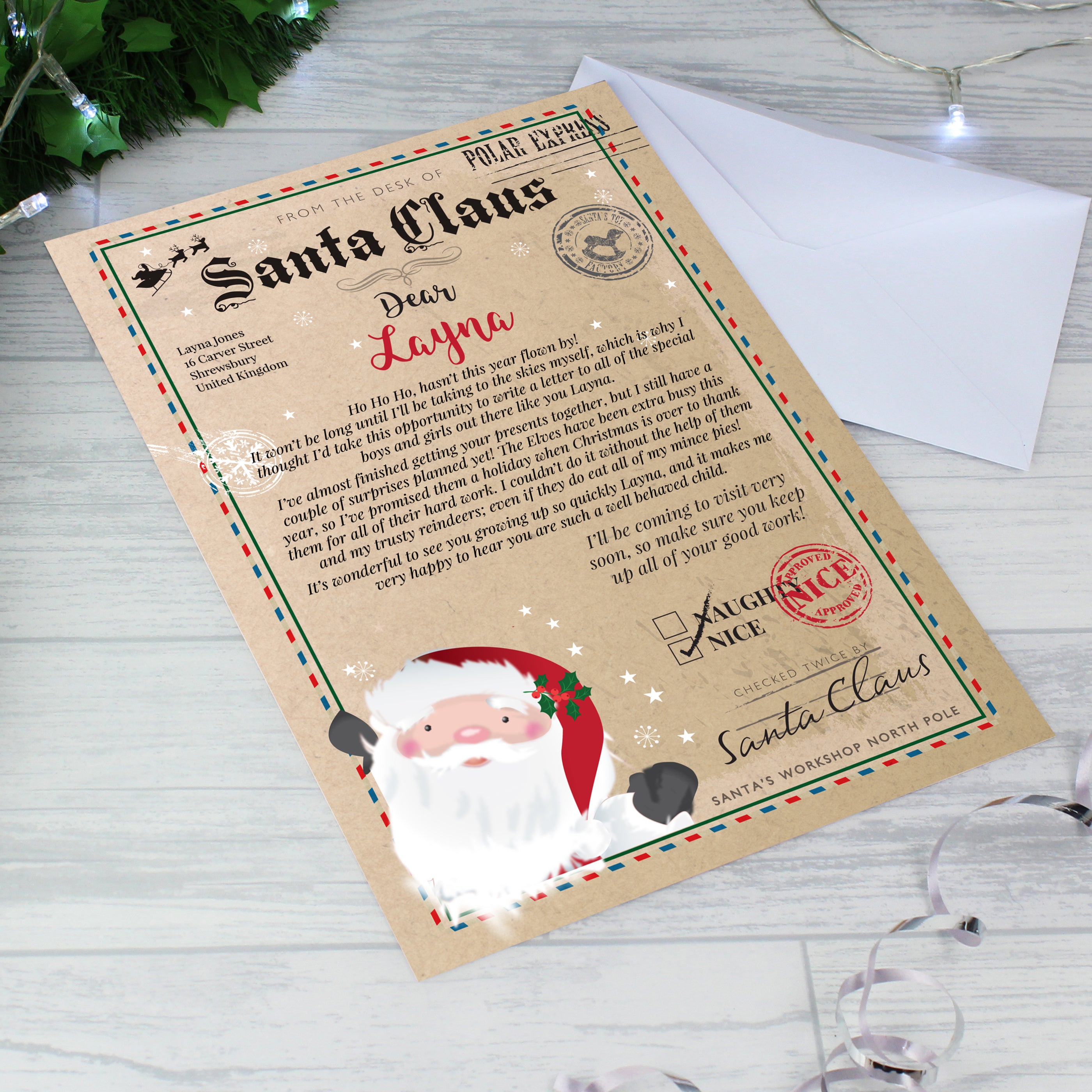 Personalised Santa Claus Letter