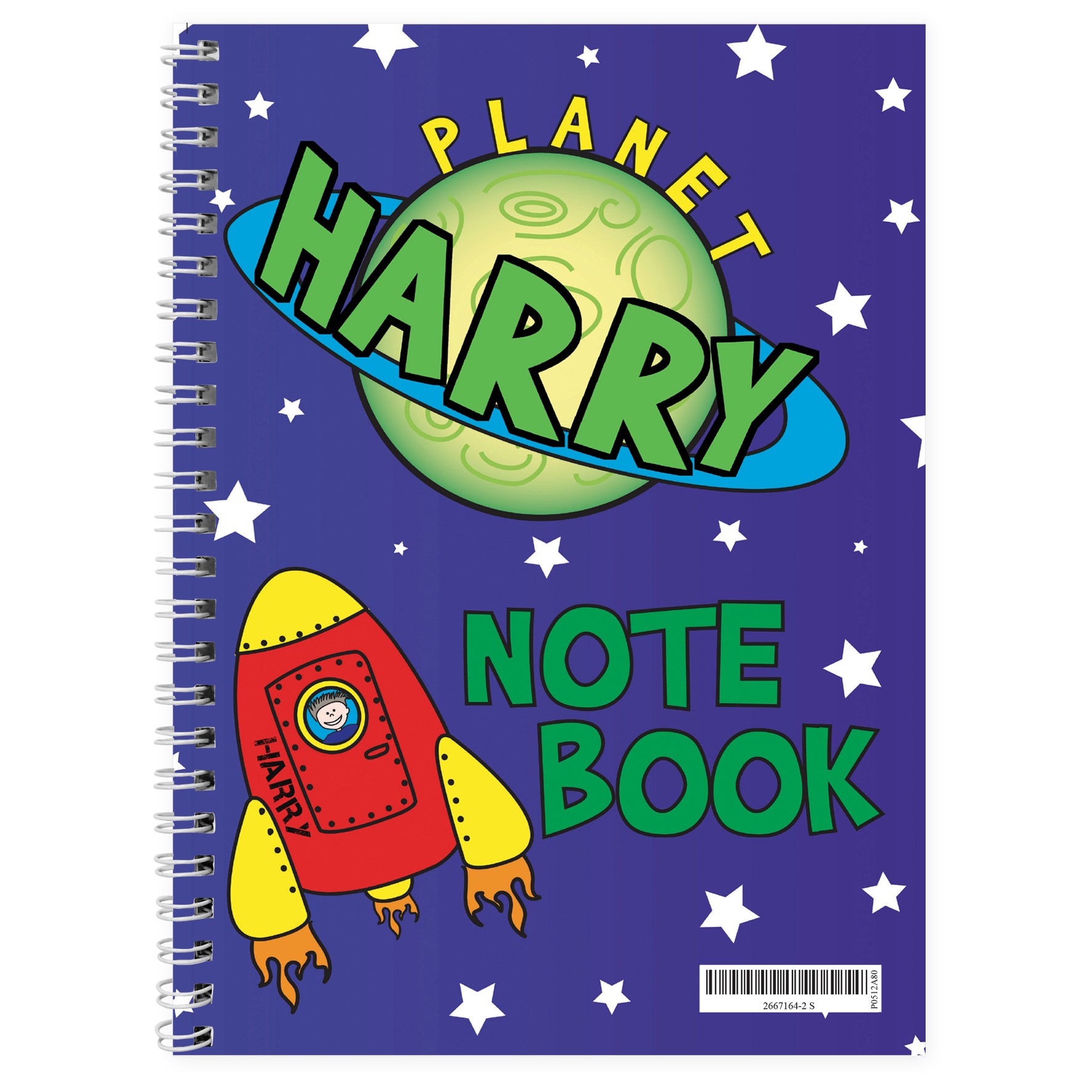 Personalised Space A5 Notebook