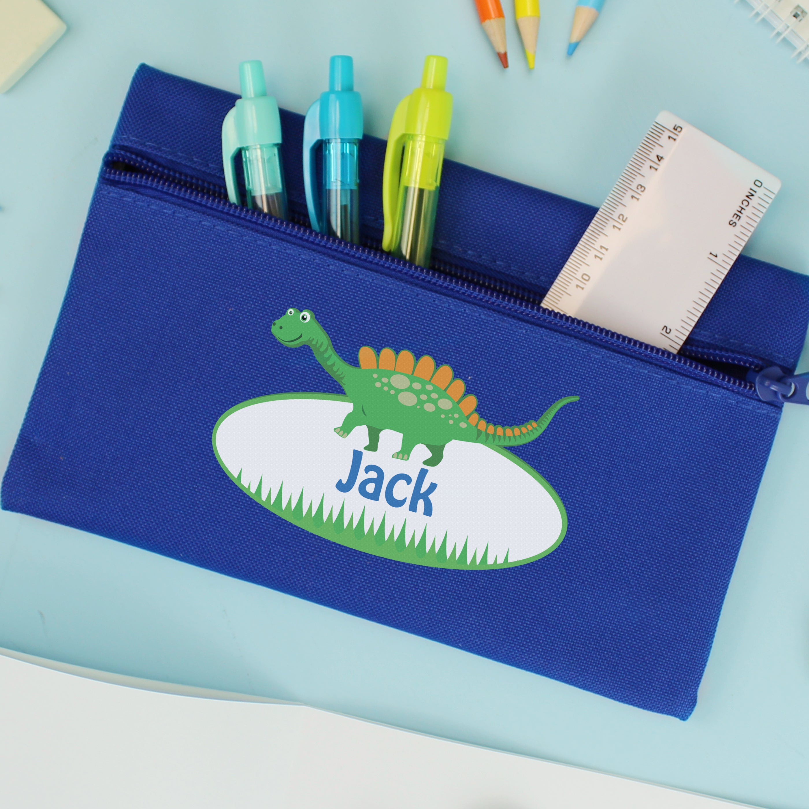 Personalised Dinosaur Pencil case