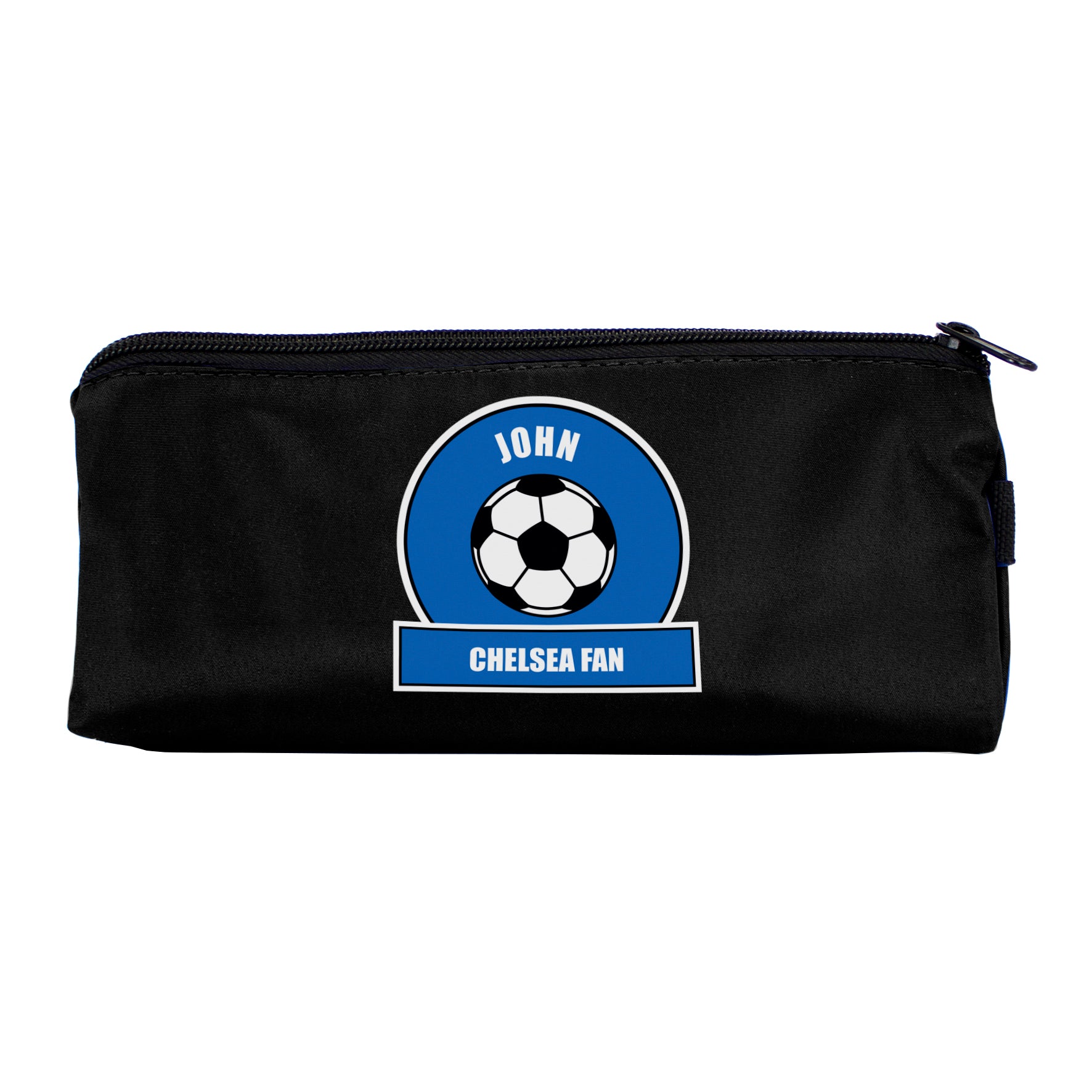 Personalised Dark Blue Football Fan Pencil Case