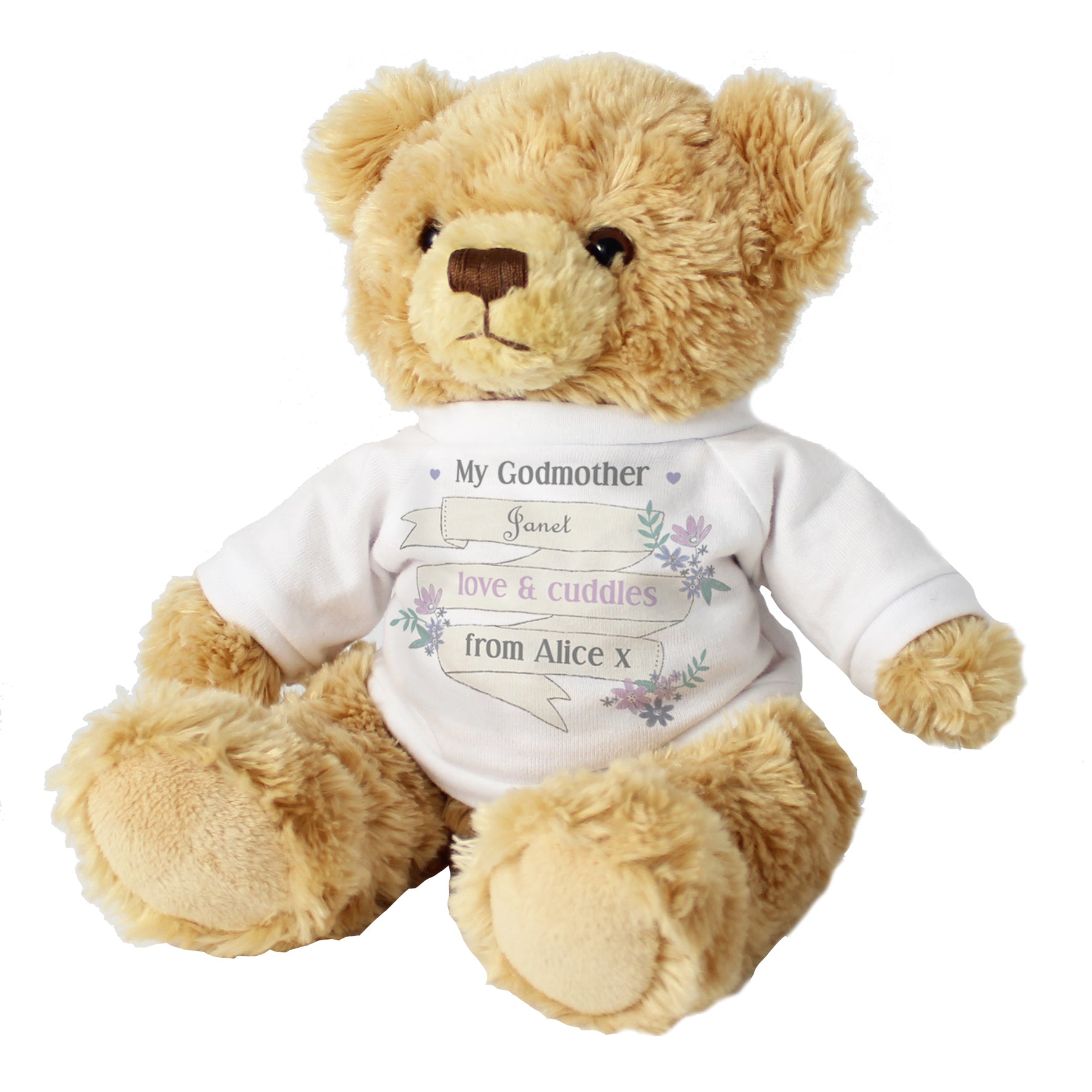 Personalised Garden Bloom Message Teddy Bear