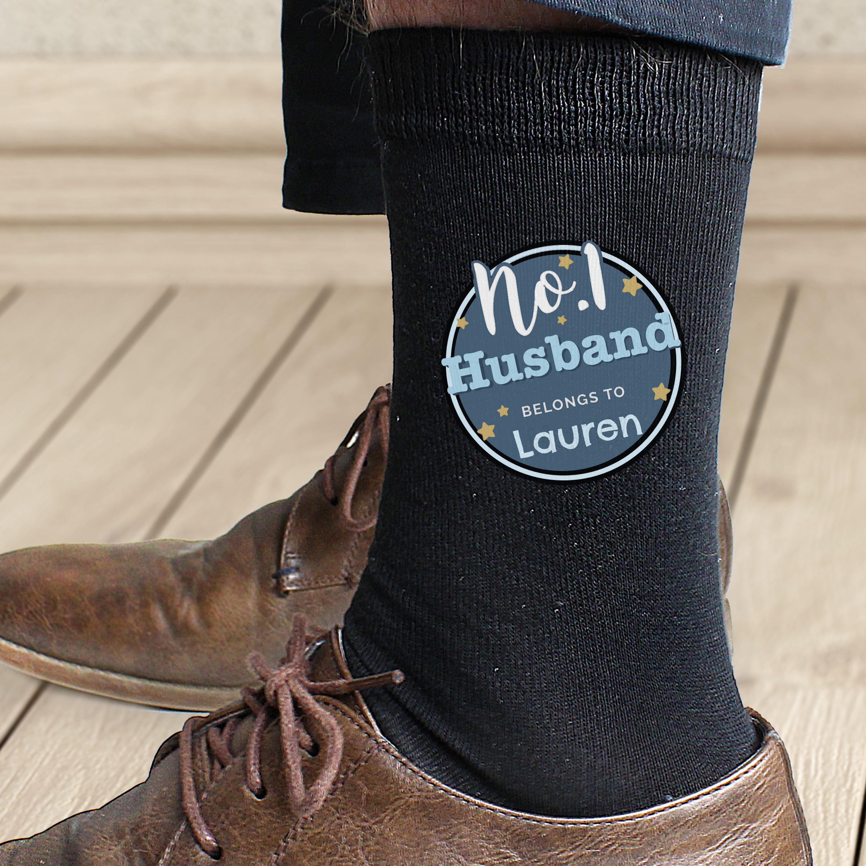 Personalised No.1 Men's Socks