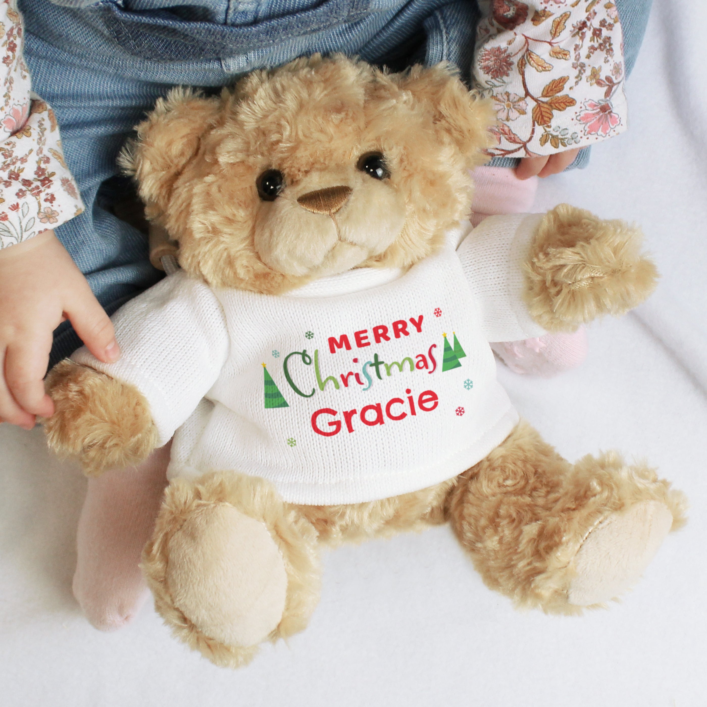 Personalised Merry Christmas Teddy Bear