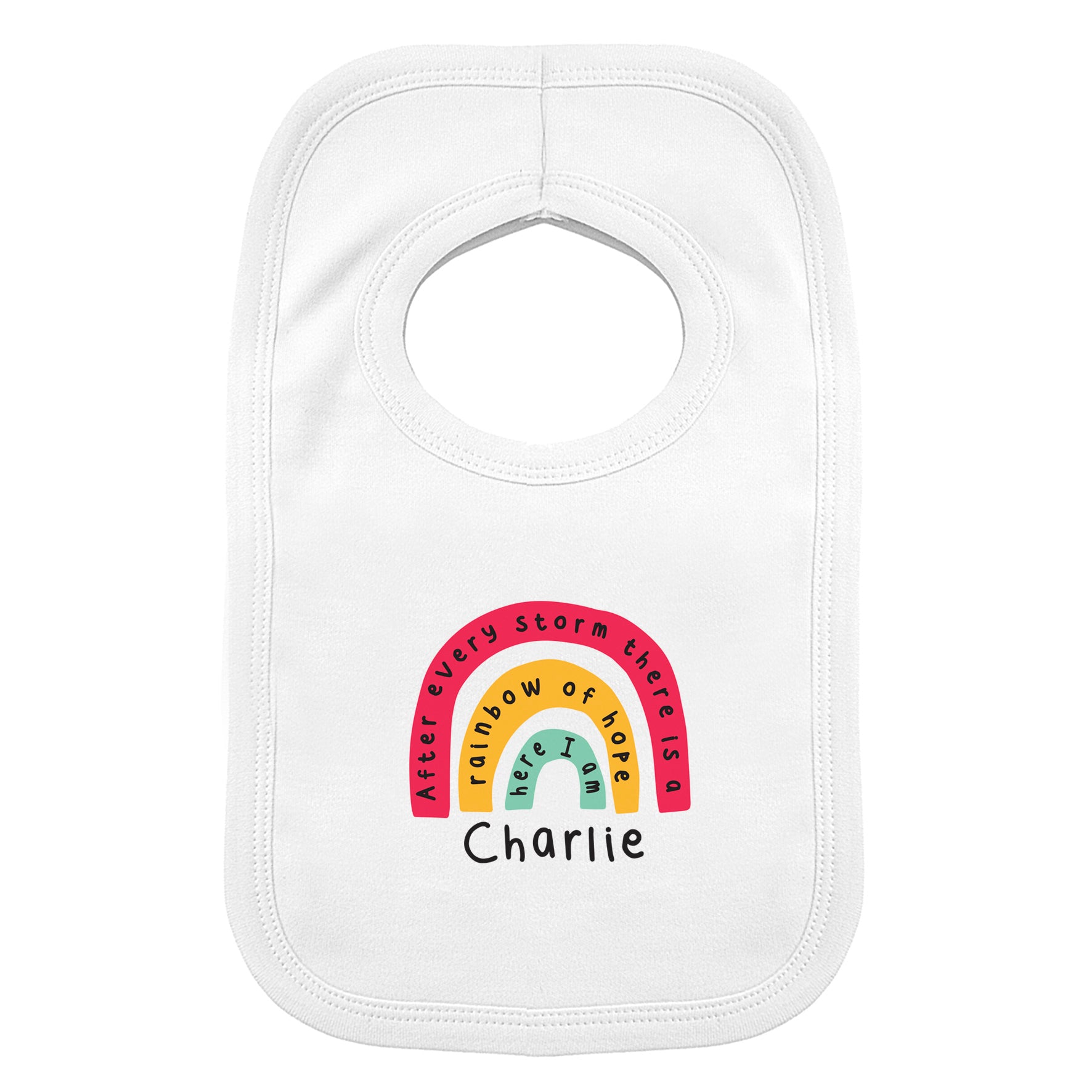 Personalised Rainbow Bib