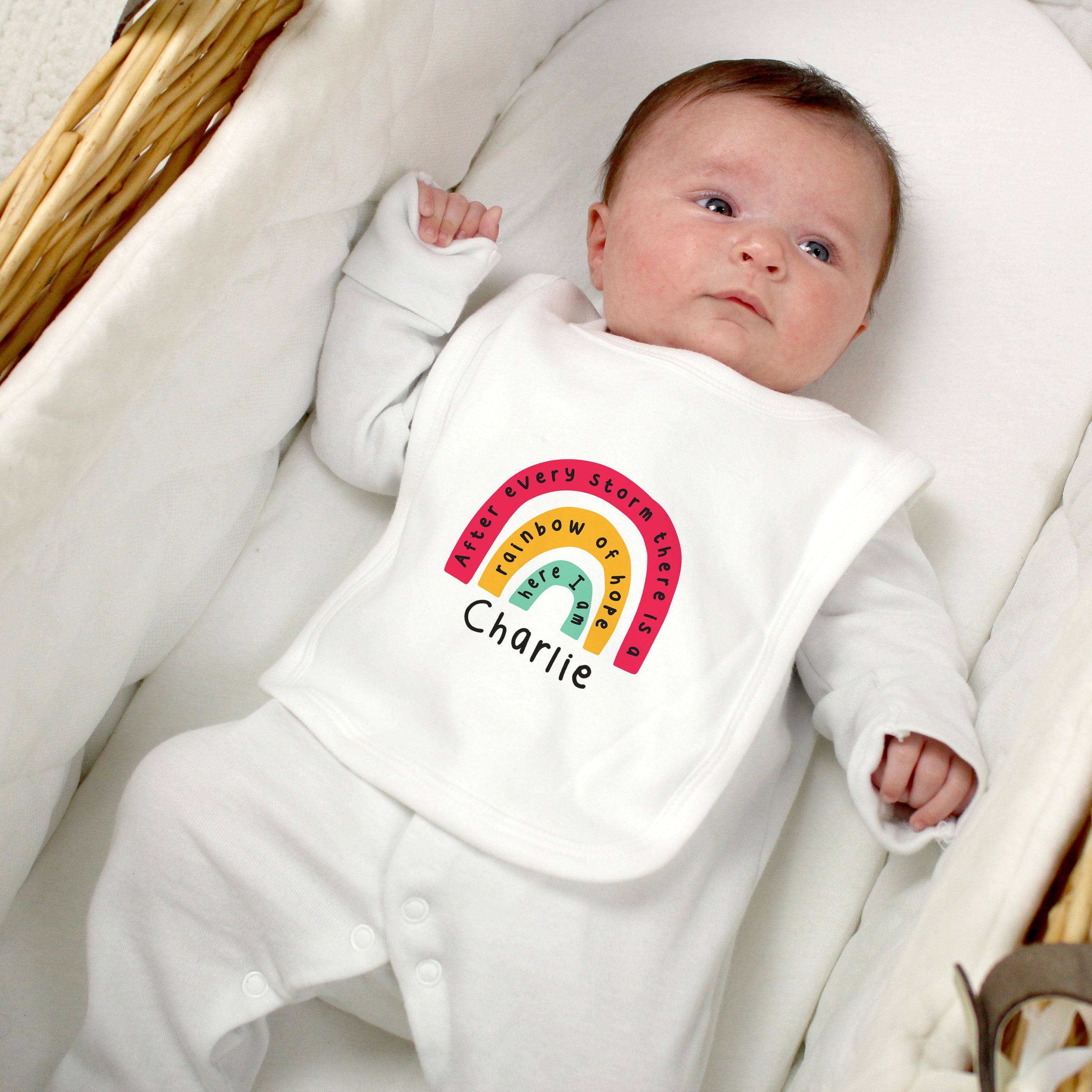 Personalised Rainbow Bib