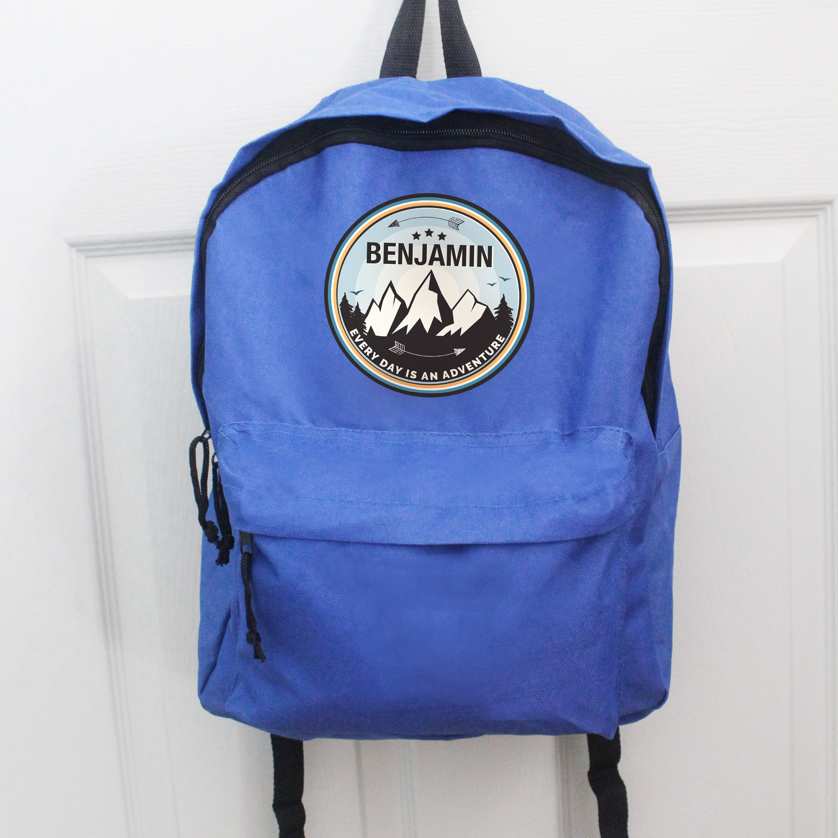 Personalised Adventure Blue Backpack