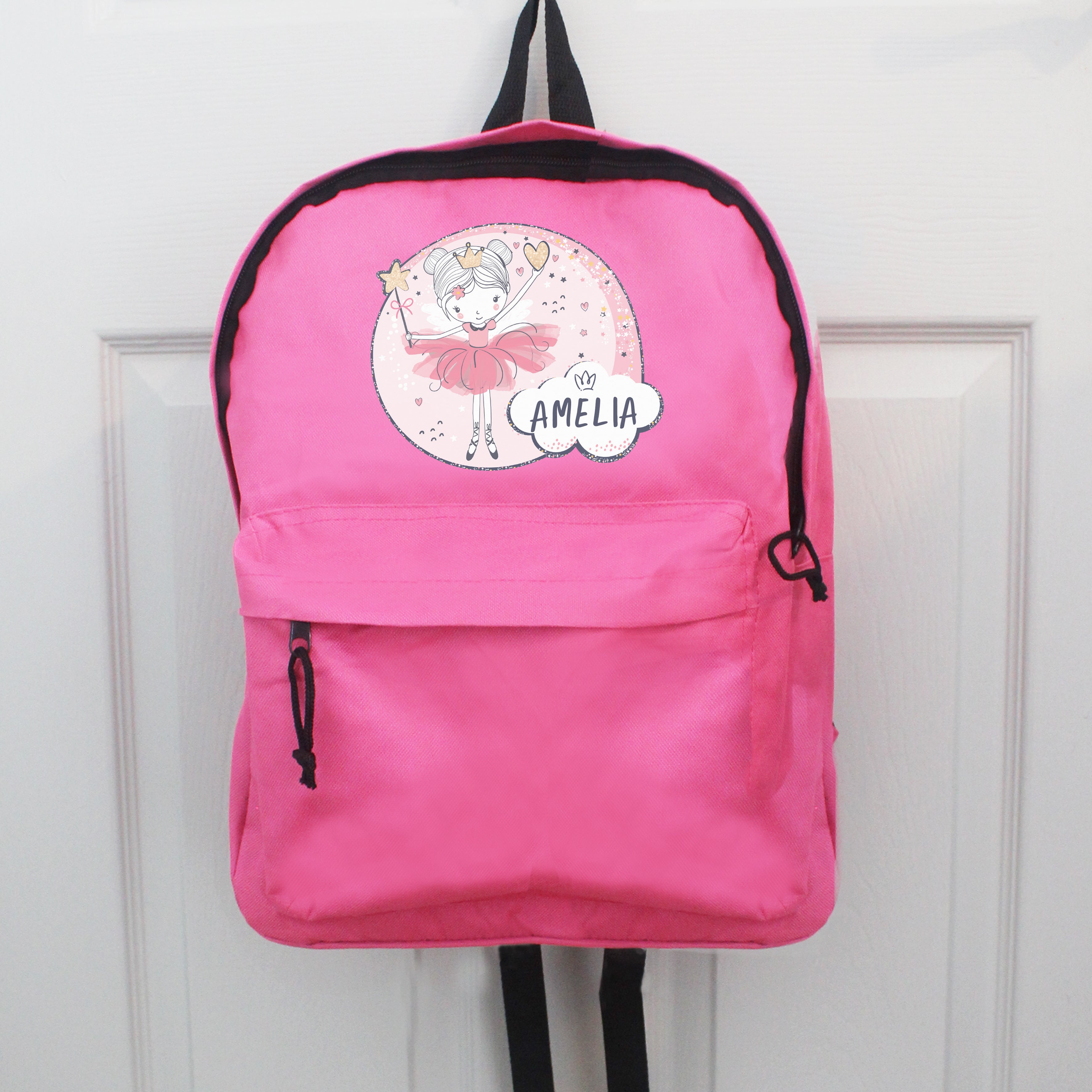 Personalised Fairy Pink Backpack