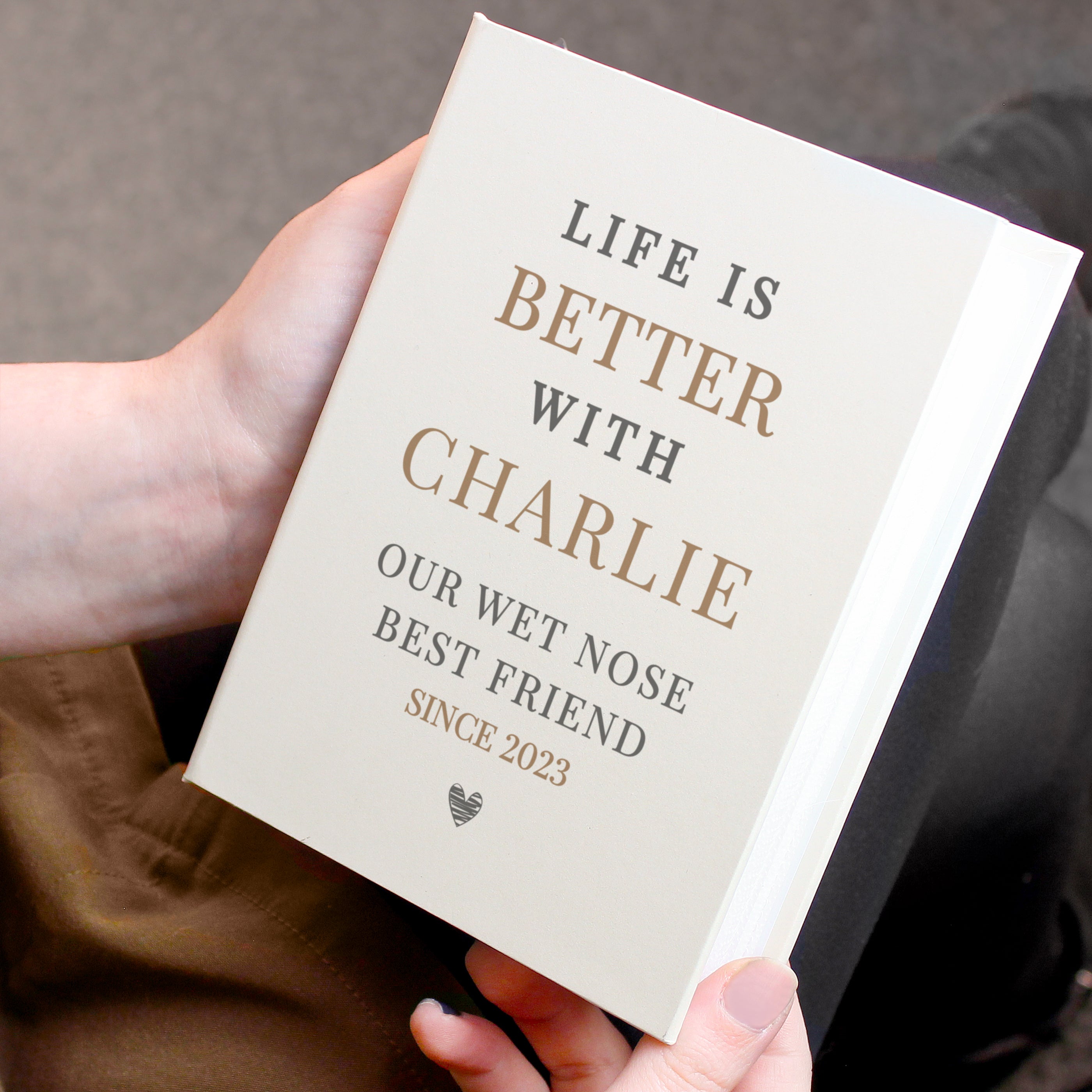 Personalised Life is Better With Pets 6x4 Photo Album with Sleeves