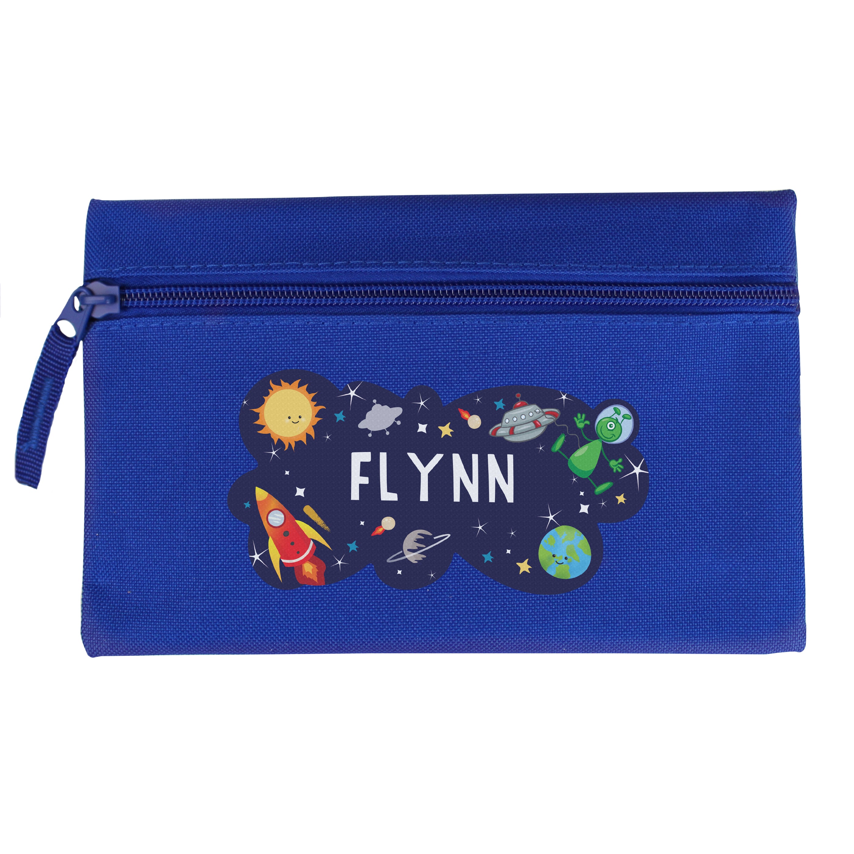 Personalised Space Blue Pencil Case