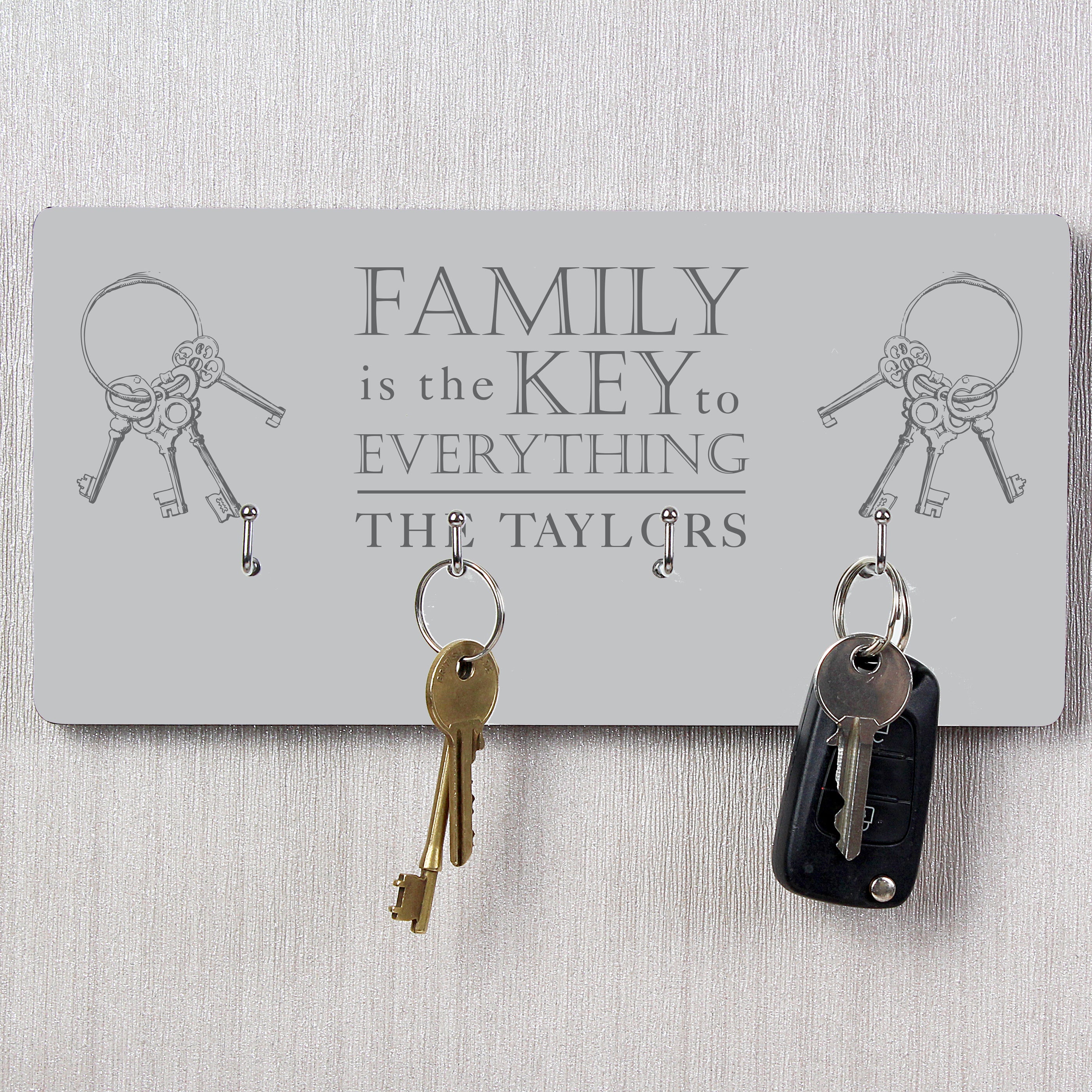 Personalised Family Key Hooks