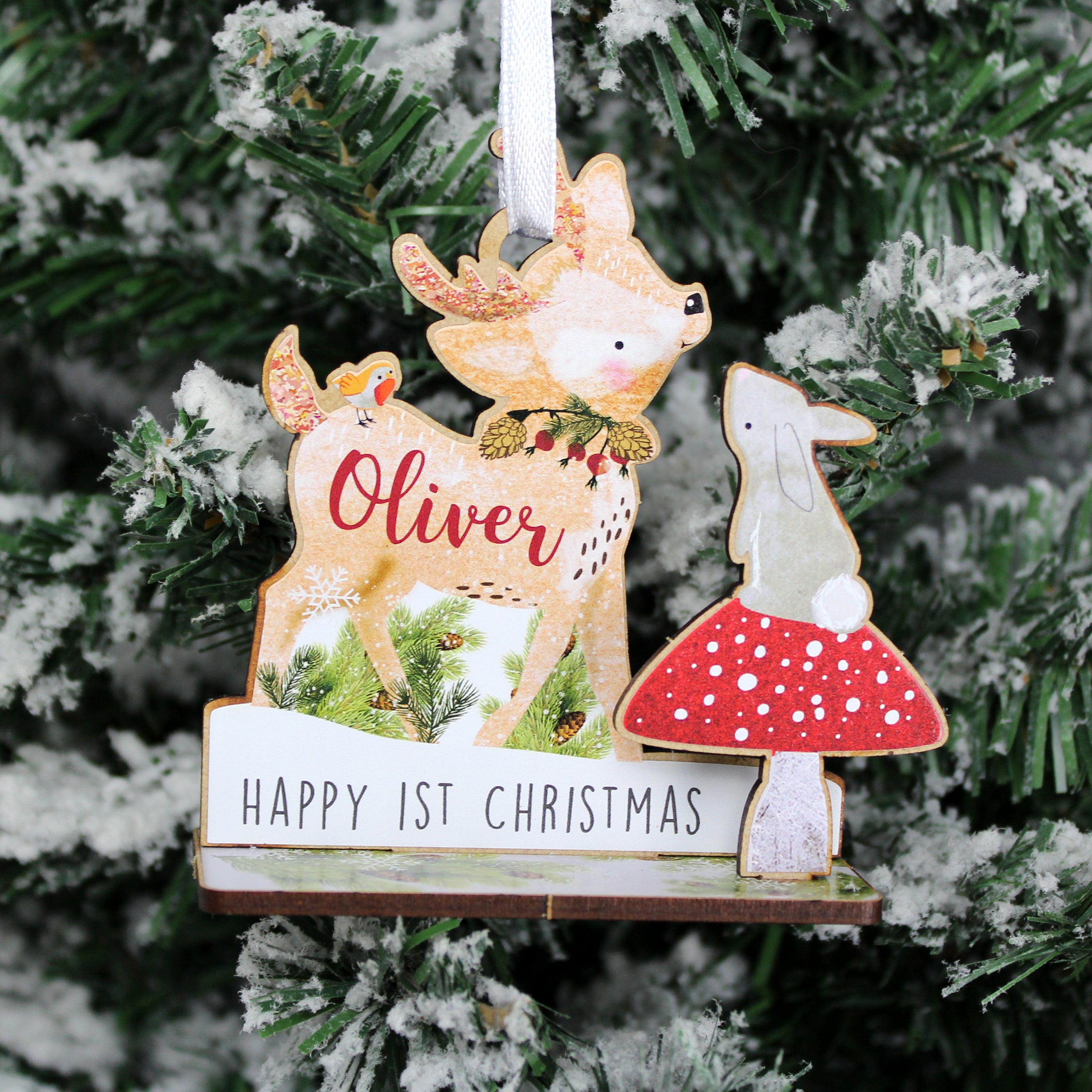 Personalised Make Your Own Festive Fawn 3D Decoration Kit