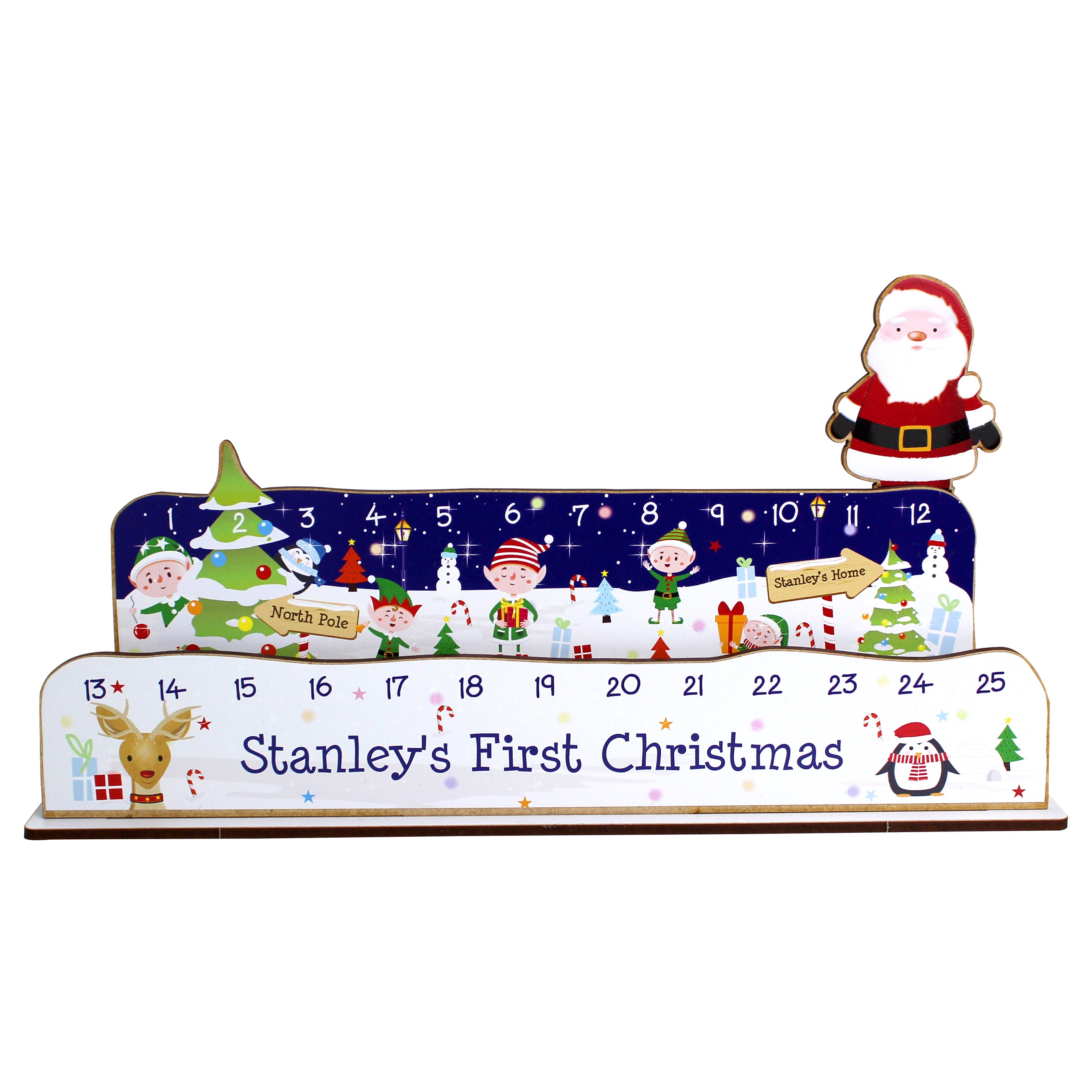 Personalised Make Your Own Santa Christmas Advent Countdown Kit