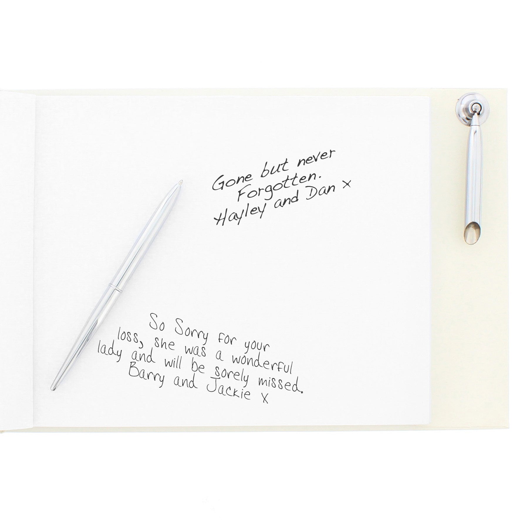 Personalised In Loving Memory Hardback Guest Book & Pen