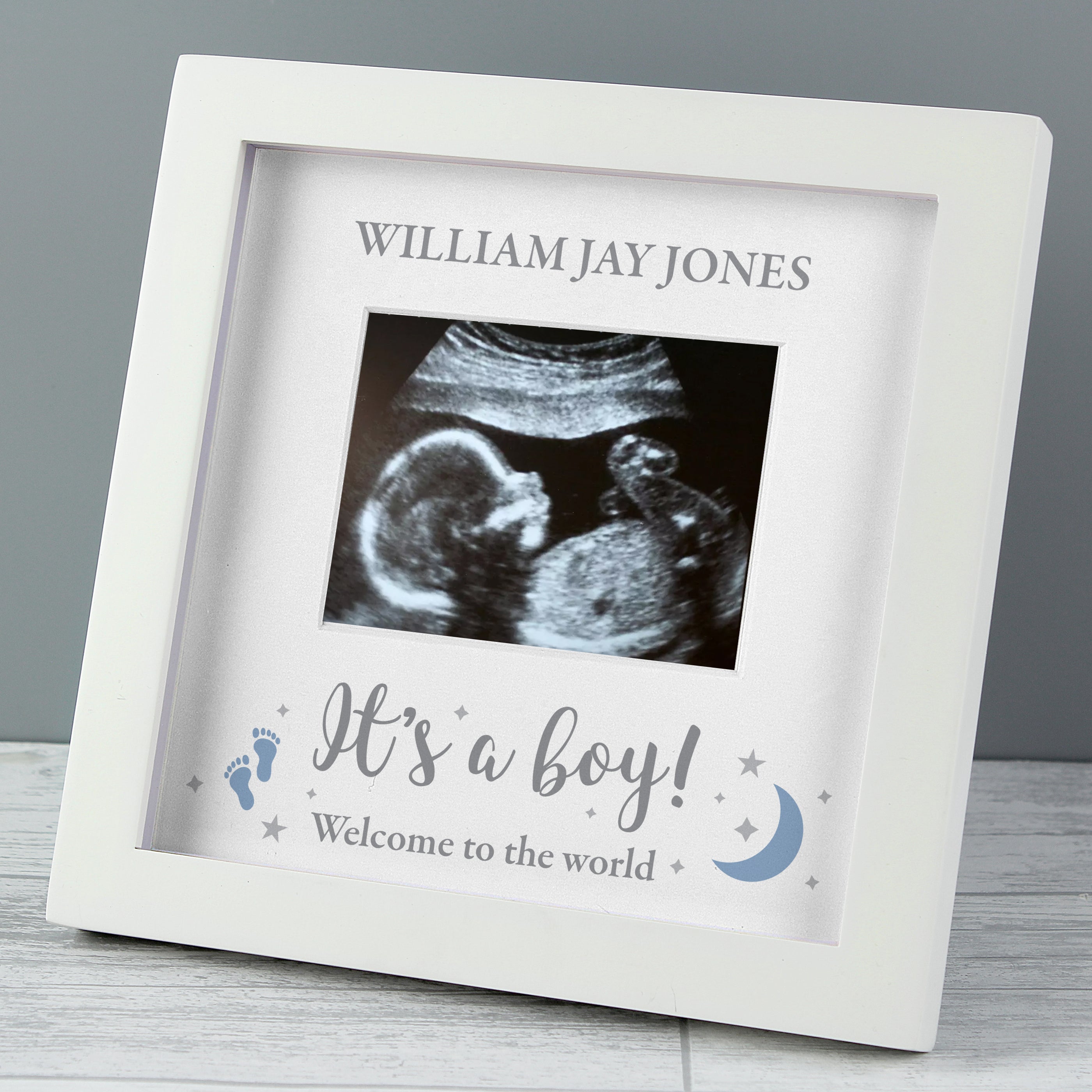 Personalised 'It's A Boy' Baby Scan Frame