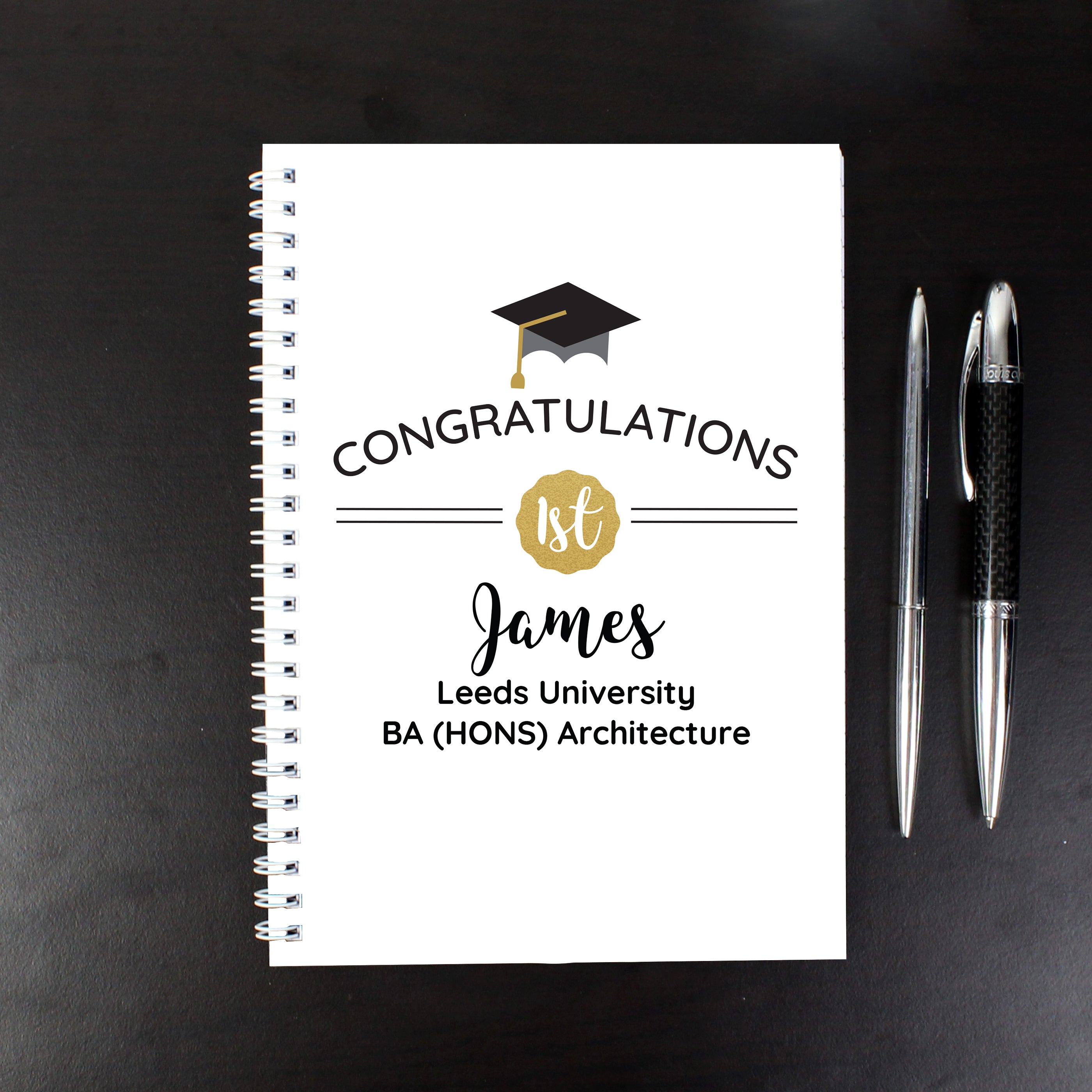 Personalised Graduation A5 Notebook