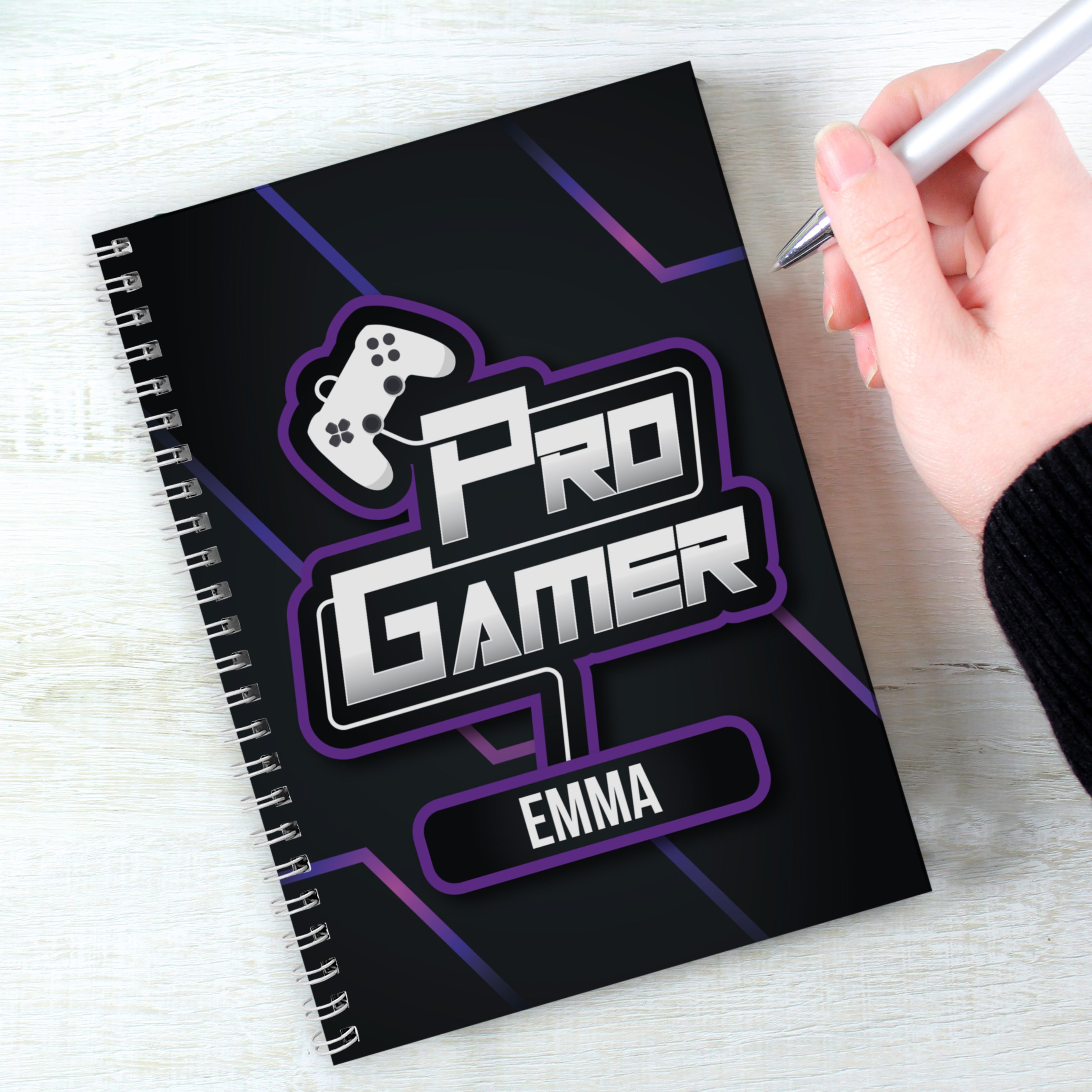 Personalised Pro Gamer A5 Notebook