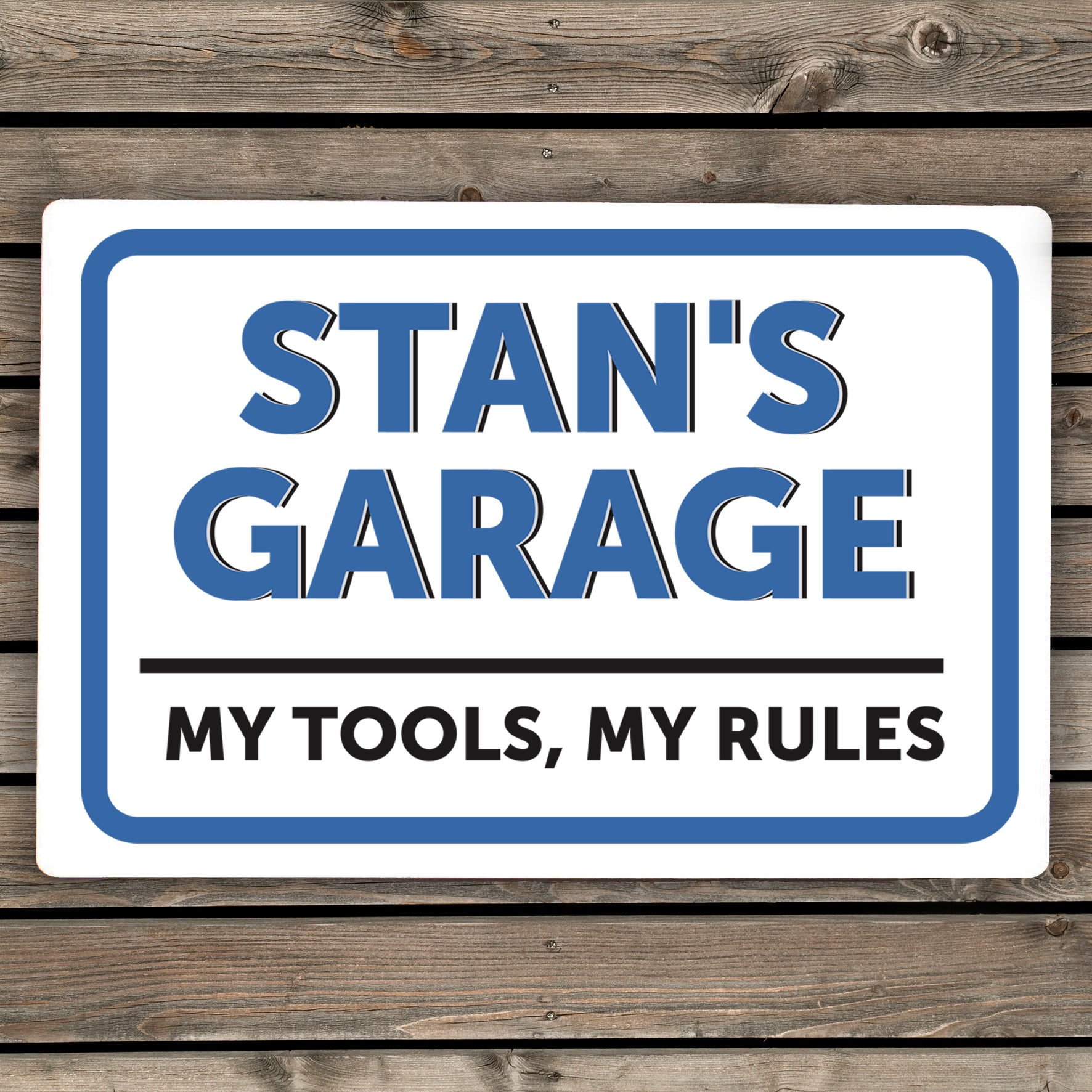 Personalised Garage Plaque