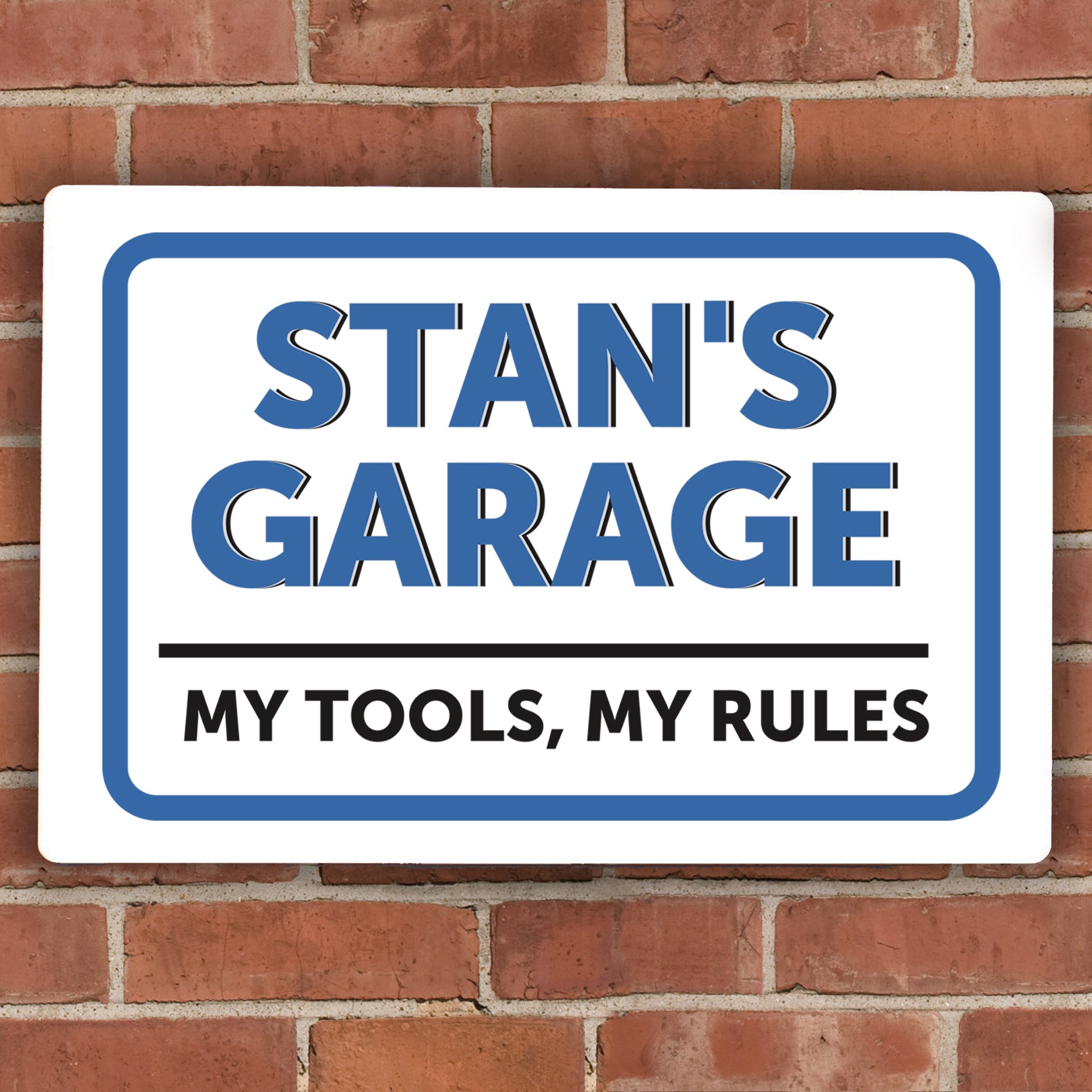 Personalised Garage Plaque