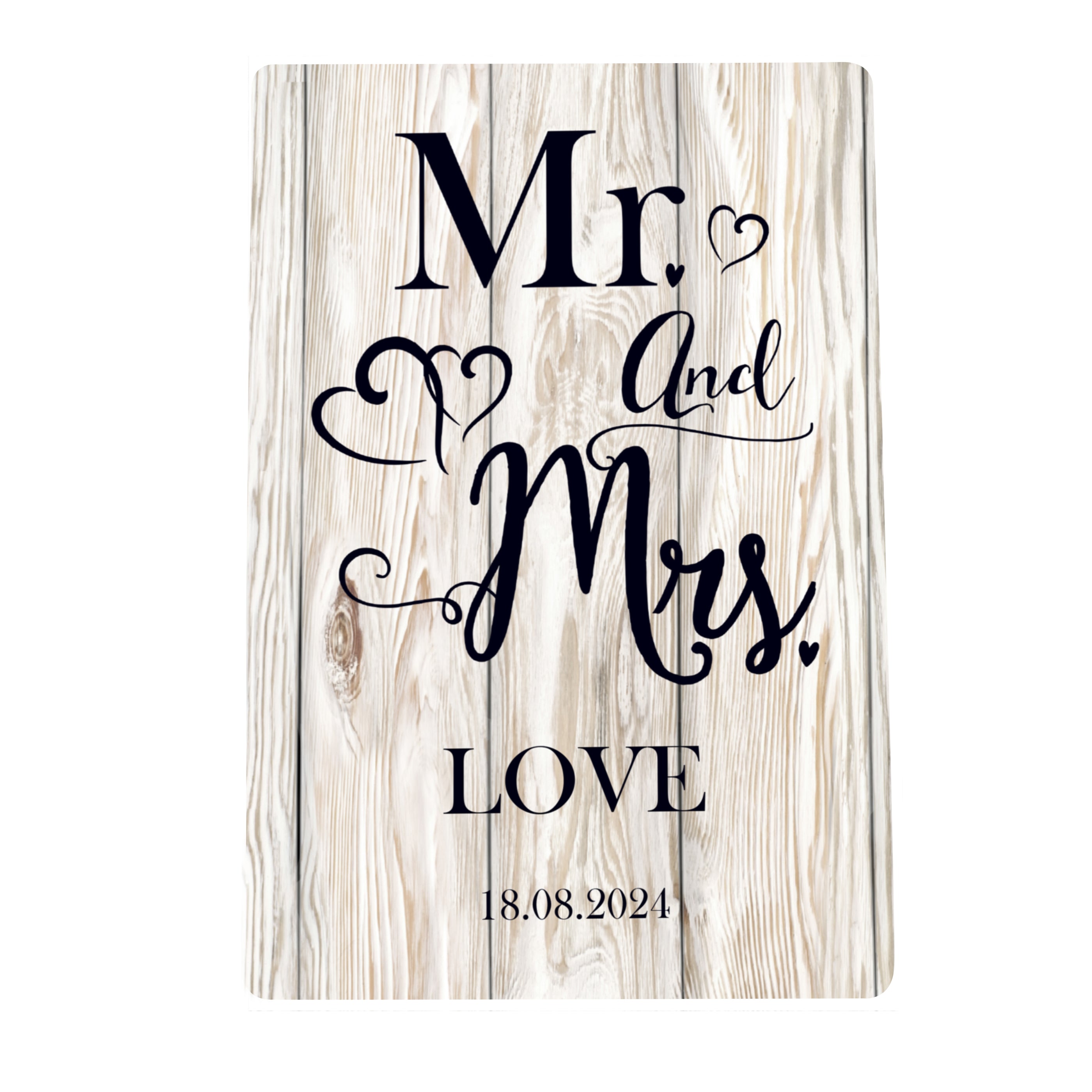 Personalised Mr & Mrs Metal Sign