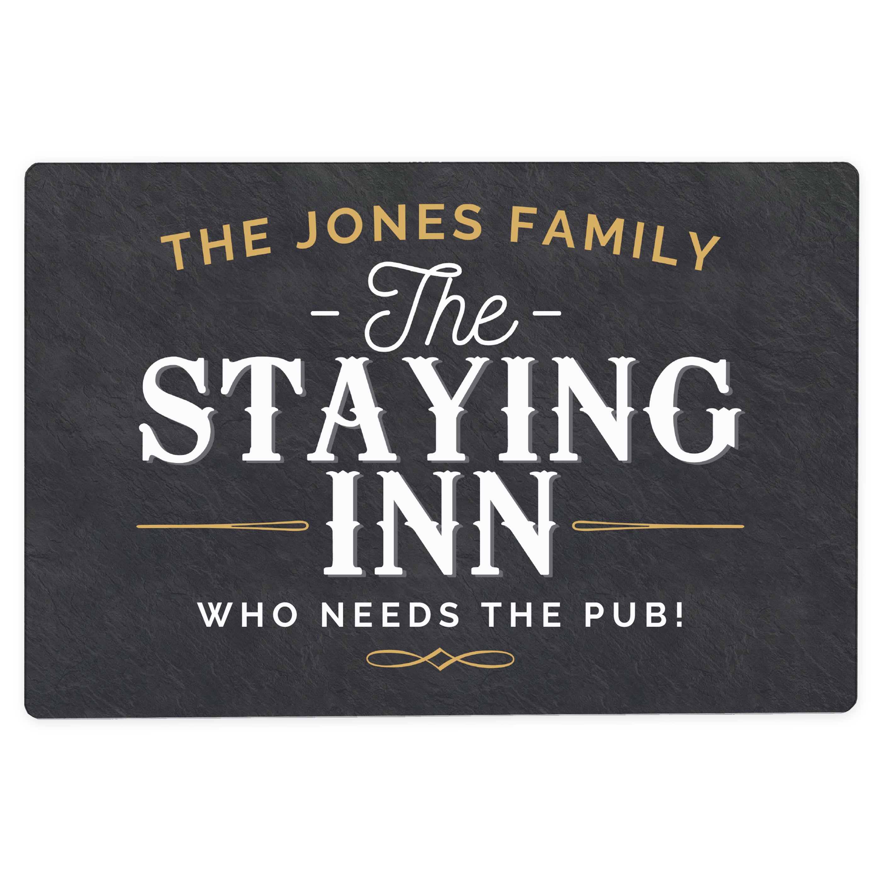 Personalised Staying Inn Metal Sign