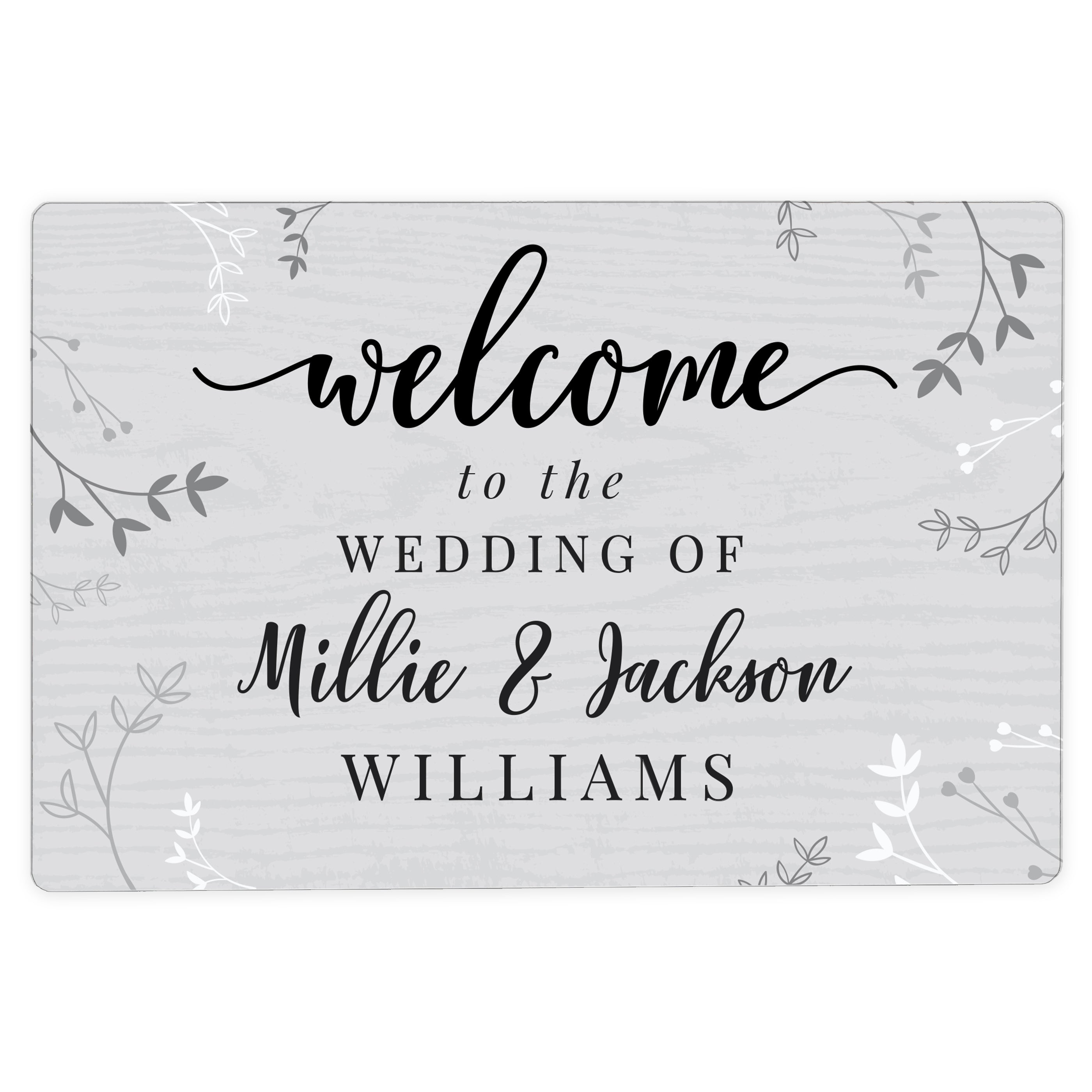 Personalised Welcome Metal Sign